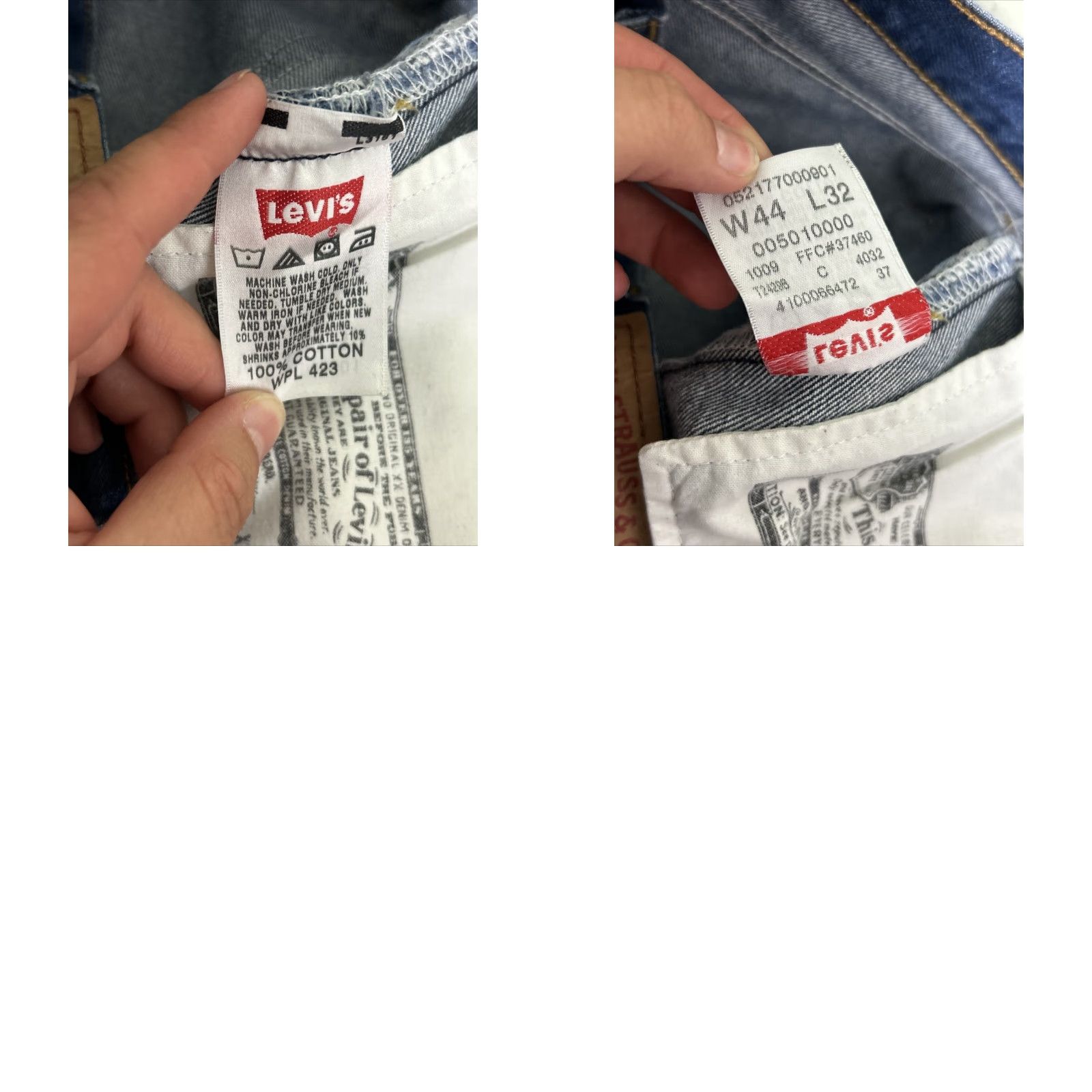 Levi's VINTAGE Levi’s 501 Jeans Men 42x30 Medium Wash Button Fly Blue Straight Mens Size US 42 / EU 58 - 9 Thumbnail