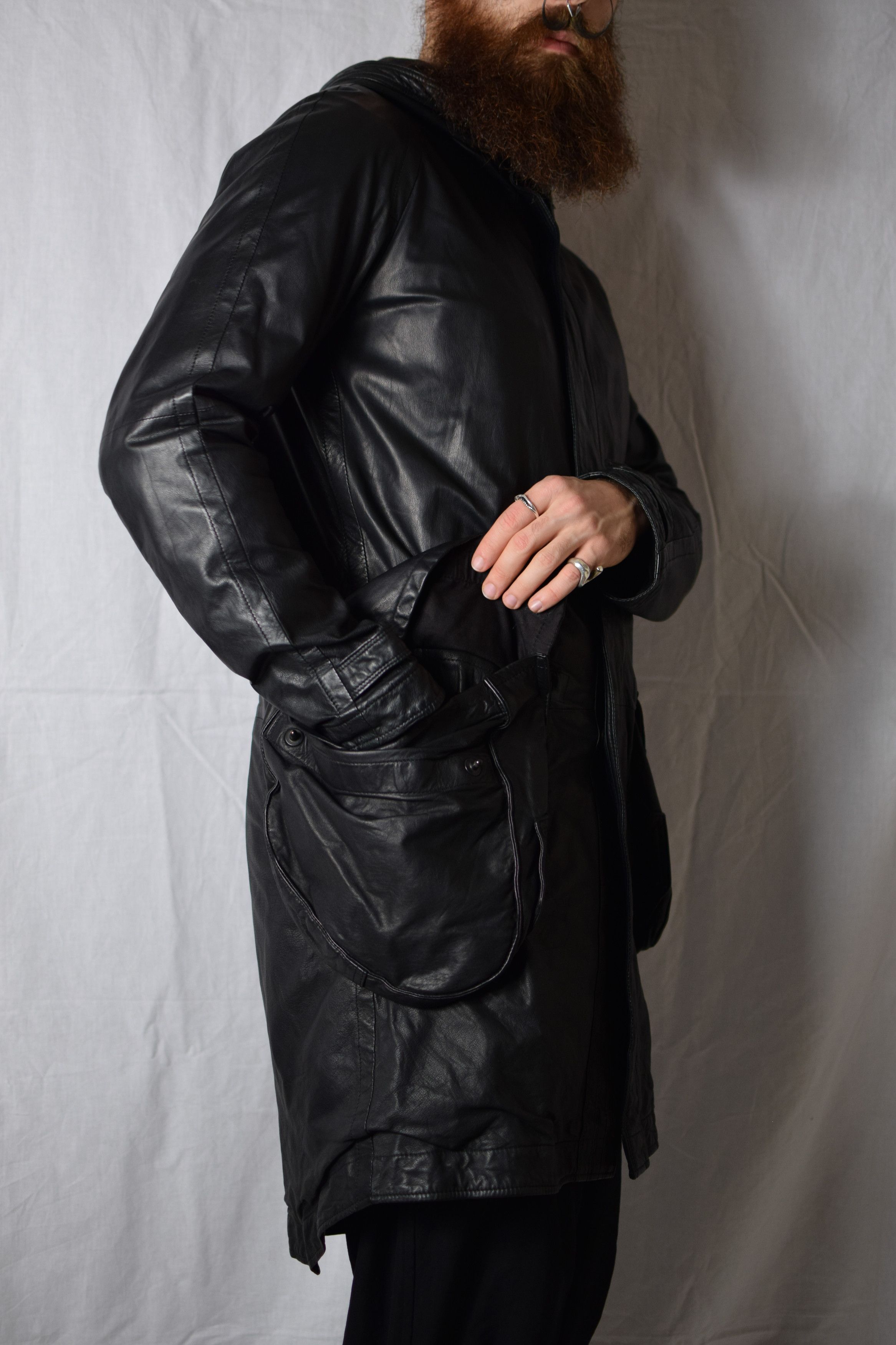 Julius Julius SS08 Leather Gasmask Coat - 217COM6 Size US M / EU 48-50 / 2 - 8 Thumbnail