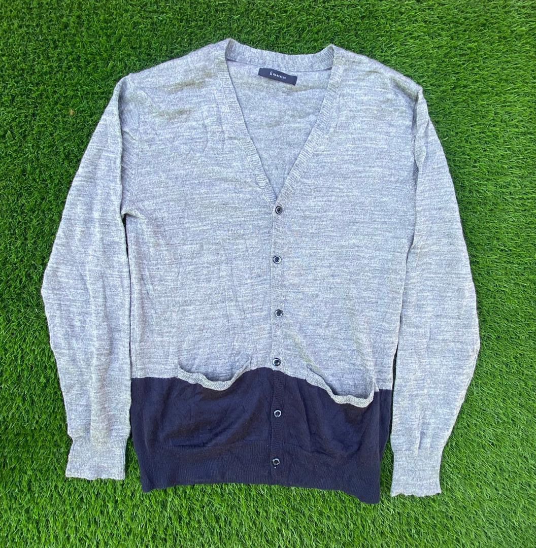 Japanese Brand Rageblue Cardigan Two Tone Colour Double Pocket Size L / US 10 / IT 46 - 1 Thumbnail