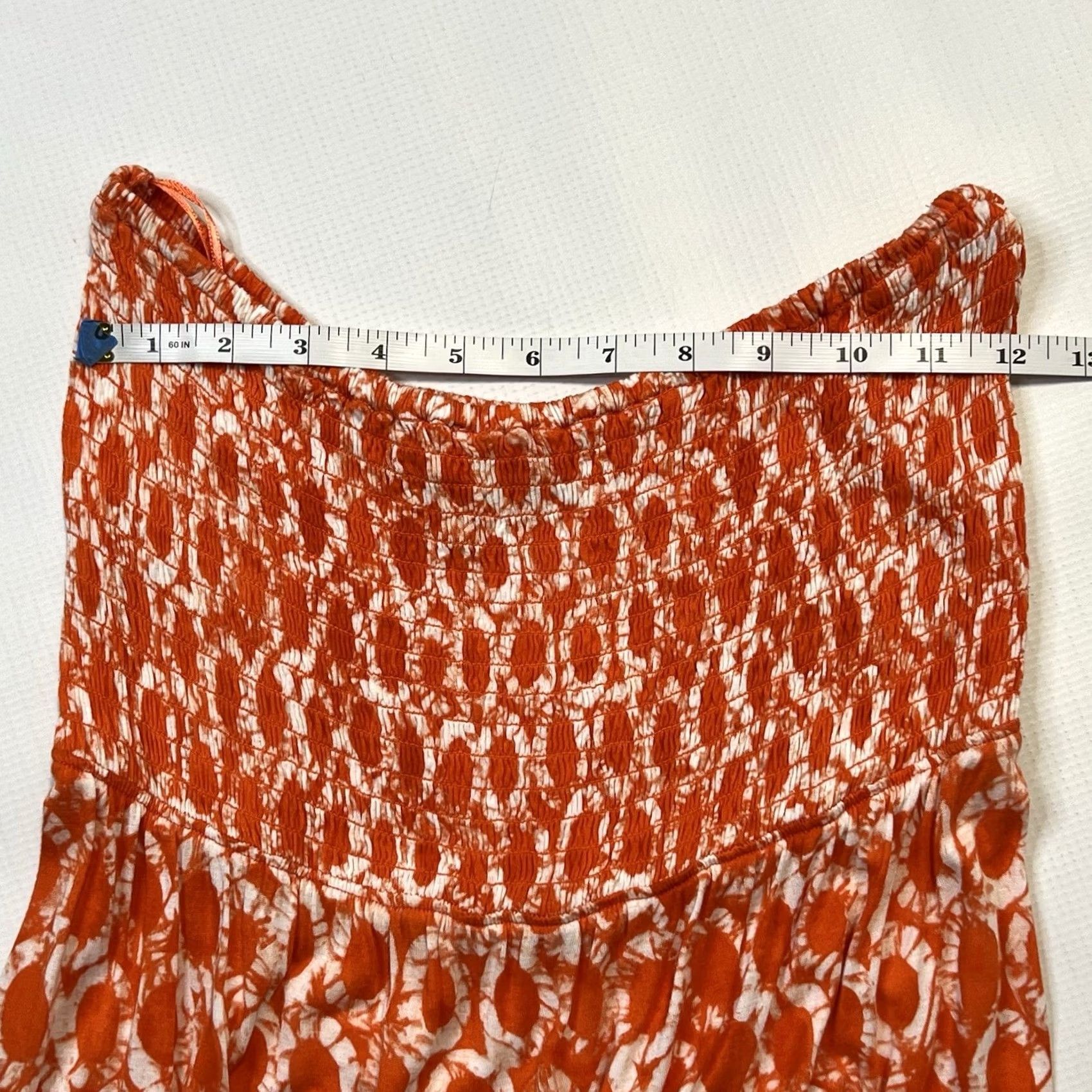 Michael Kors Michael Kors Dress Women’s M Orange White Strapless Maxi Ruffle Hem Summer Beach Multicolor Geometric Logo Casual Beachwear Mens? Size M / US 6-8 / IT 42-44 - 4 Thumbnail