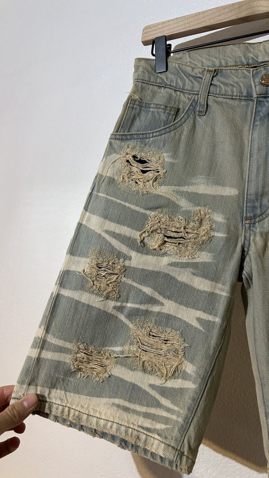 HELLSTAR Hellstar Denim Jean Shorts Size US 28 / EU 44 - 7 Thumbnail