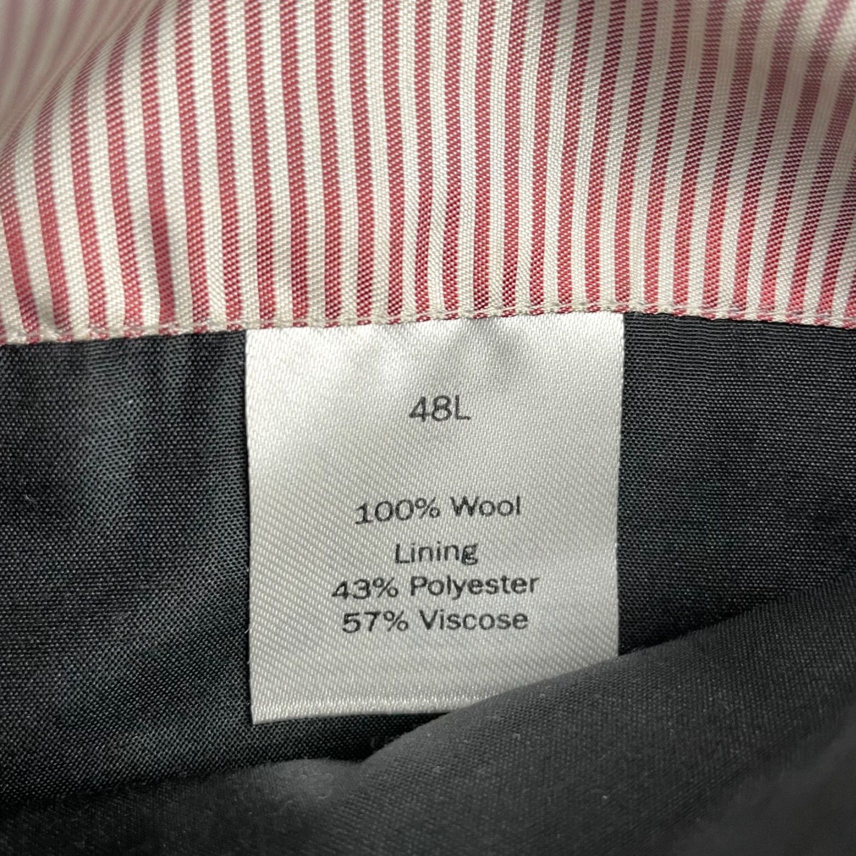 Charles Tyrwhitt Charles Tyrwhitt Blazer Jacket Gray Birdseye 2-Button 100% Wool 48L Mens Tailored Long Belted Notch Lapel Vintage No Size 48R - 7 Thumbnail