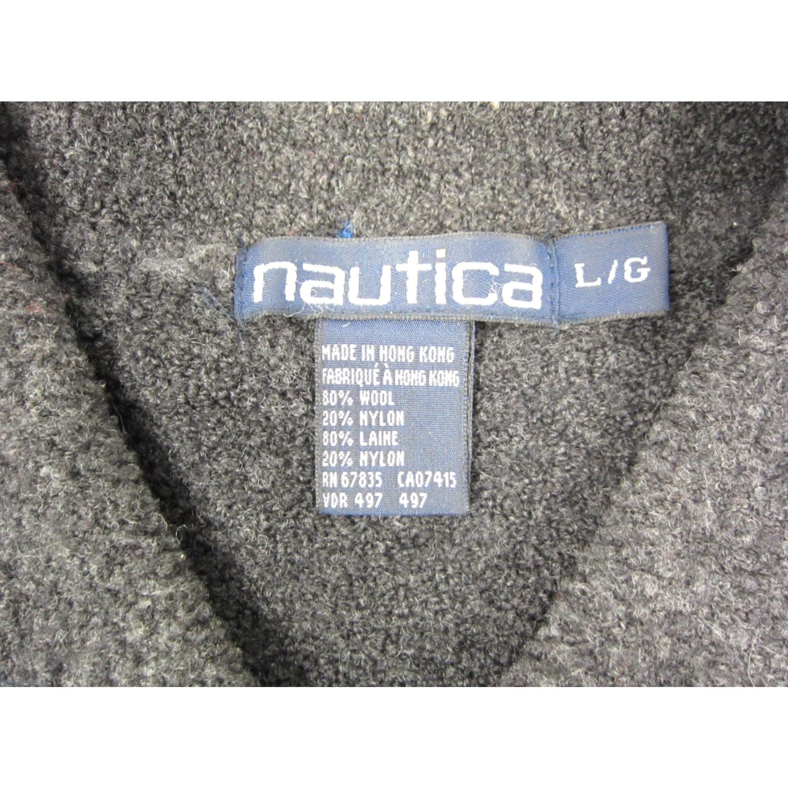 Nautica VINTAGE Nautica Sweater Mens Pullover Knit Collared Long Sleeve Black Wool Nylon 90s Fluffy L Regular Front-Page Search Keywords Size US L / EU 52-54 / 3 - 4 Thumbnail