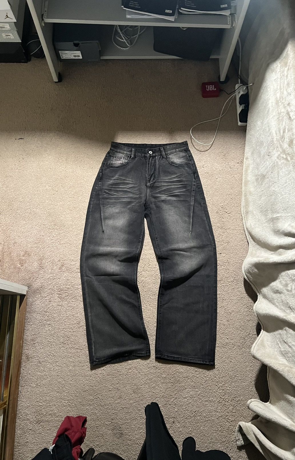 BAGGY VINTAGE WASHED JEANS