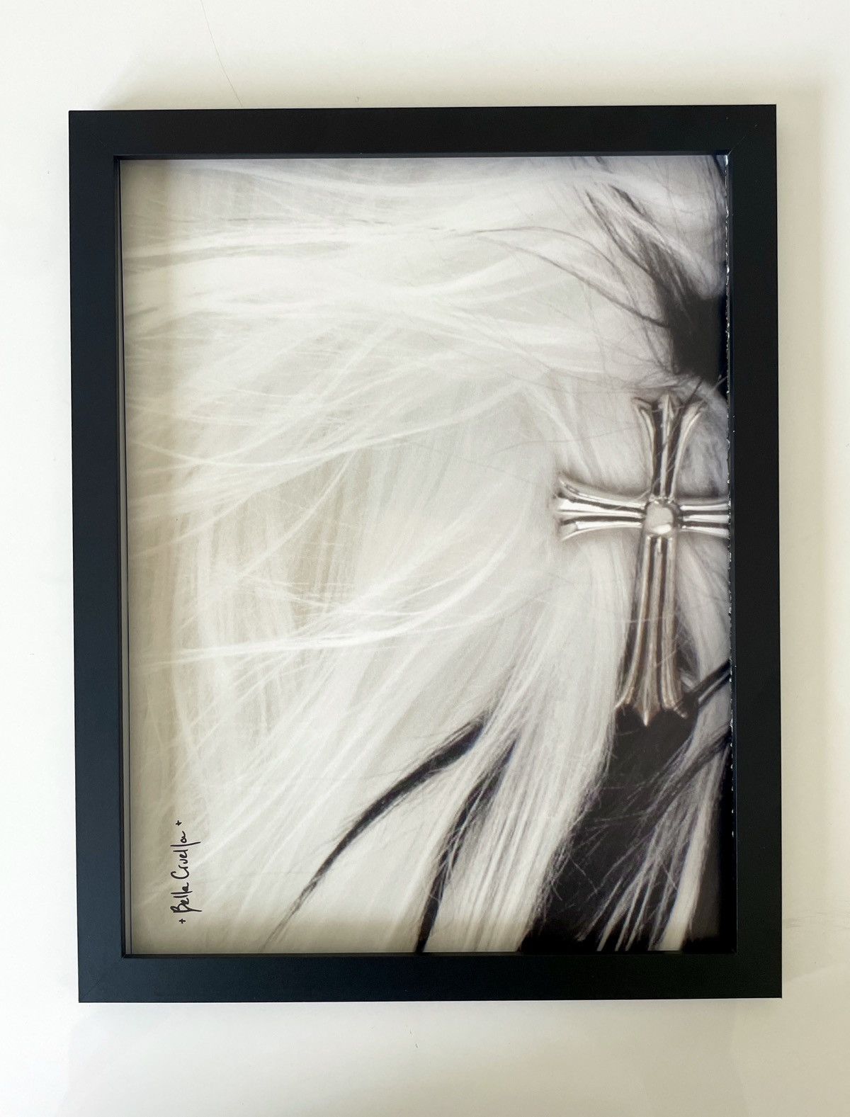 Chrome Hearts × Vintage Chrome Hearts silver cross Poster framed 9x11 Size ONE SIZE - 1 Thumbnail