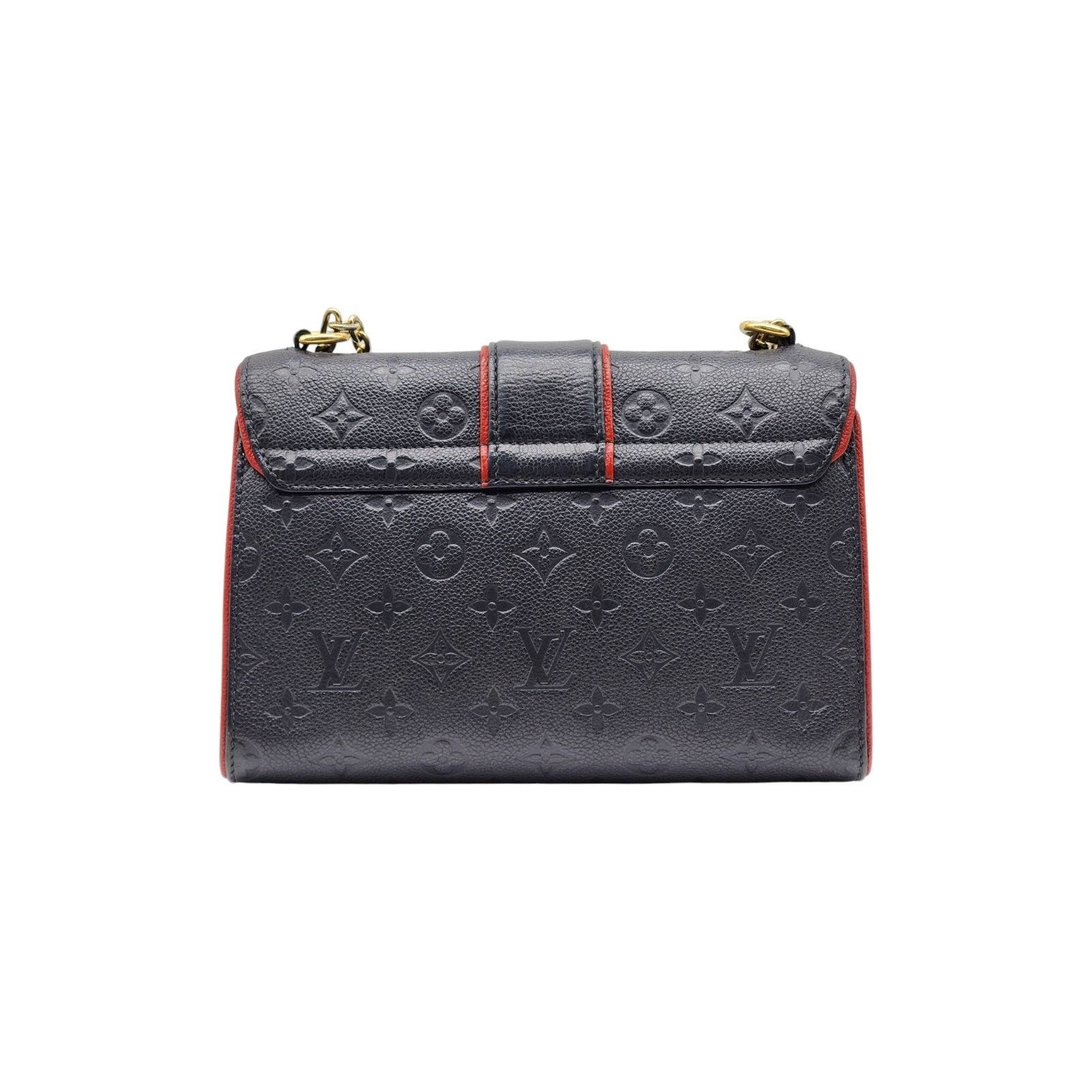 Saint Sulpice PM LV Empreinte Leather Crossbody Bag Blue GHW