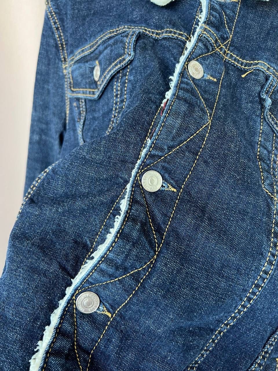 Dsquared2 Dsquared2 Denim Jacket Size 50 or S/M Sherpa Fur Collar Size US M / EU 48-50 / 2 - 10 Thumbnail
