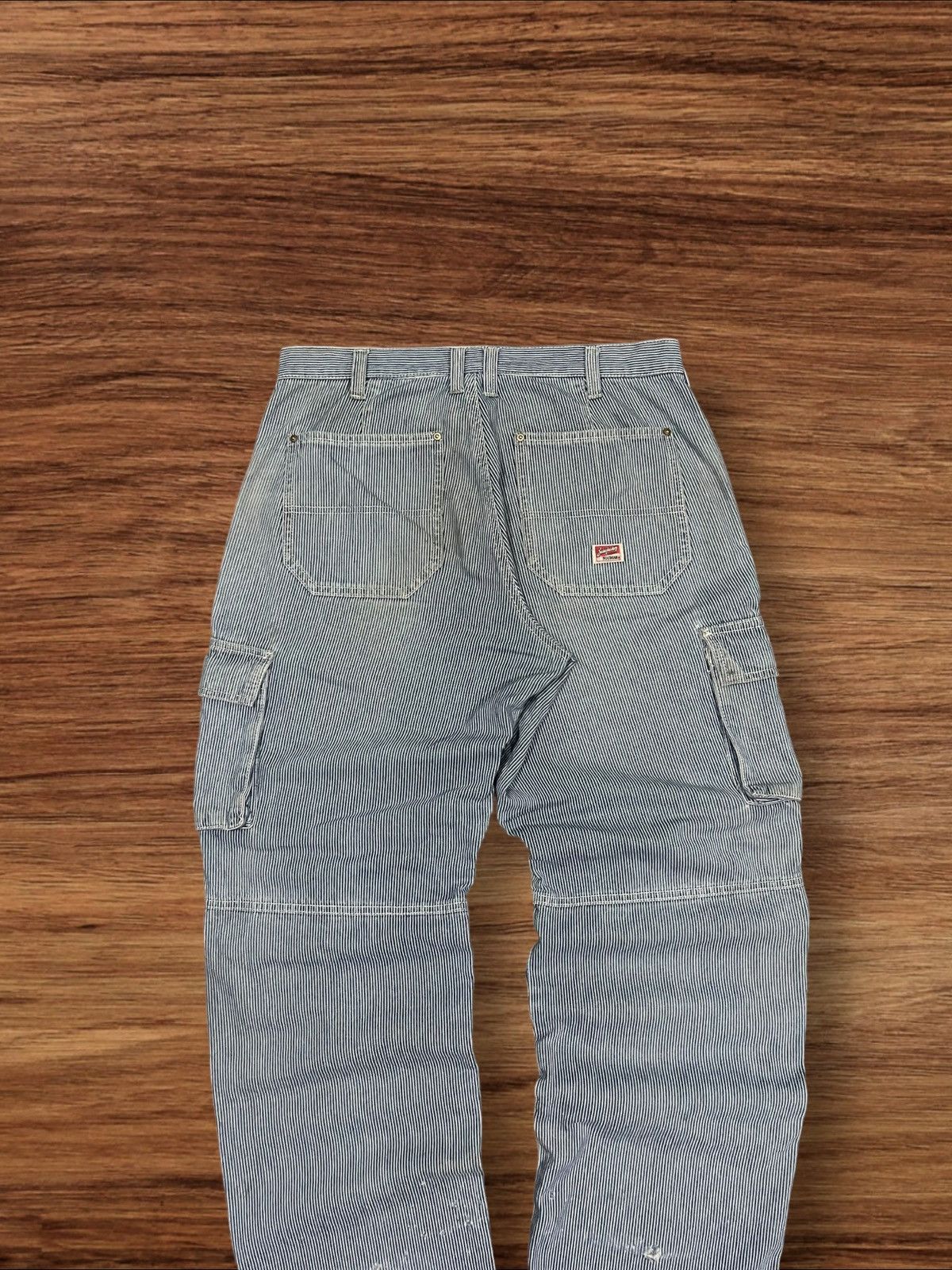 Carhartt × Vintage Vintage Dogman Wabash Carpenter Cargo Rusty Blue Wash Pants Size US 32 / EU 48 - 6 Thumbnail