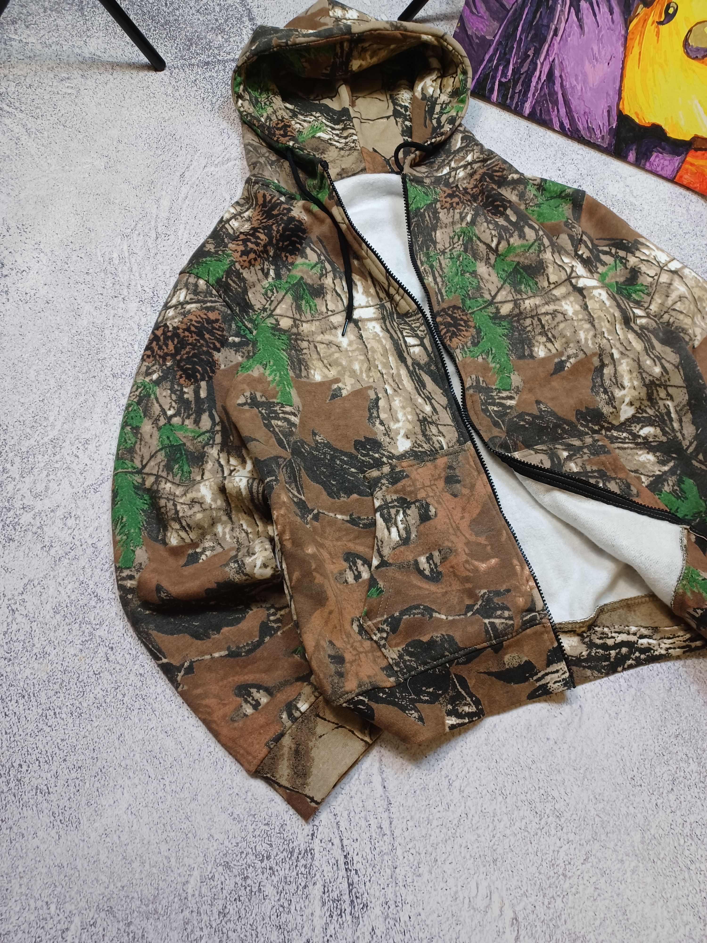 Other Vintage Camo Woodland Zip Hoodie Boxy Fit Y2K Size US M / EU 48-50 / 2 - 3 Thumbnail