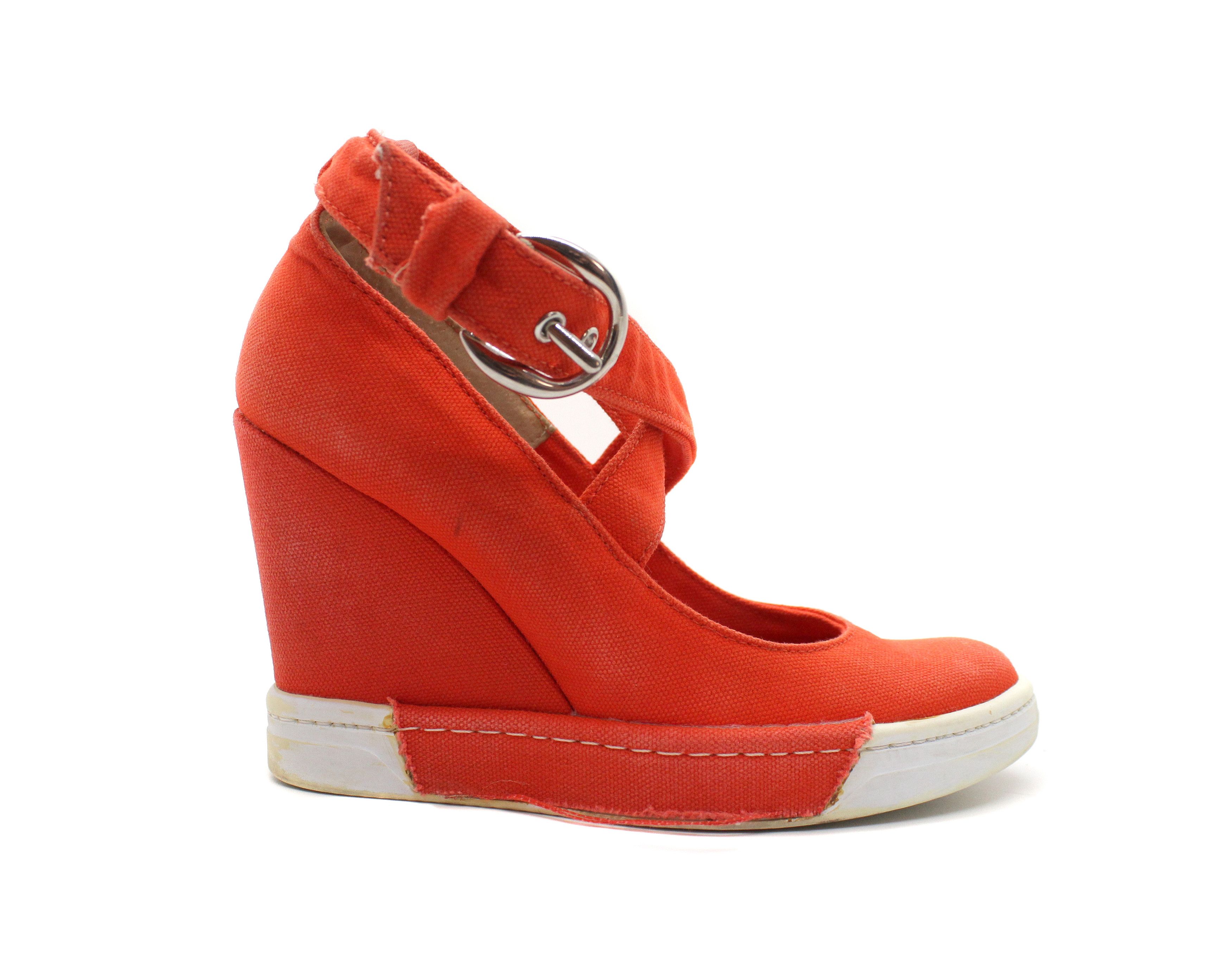 Dolce & Gabbana 00S Wedge Platform Flats Vintage Size US 4 / IT 34 - 1 Thumbnail