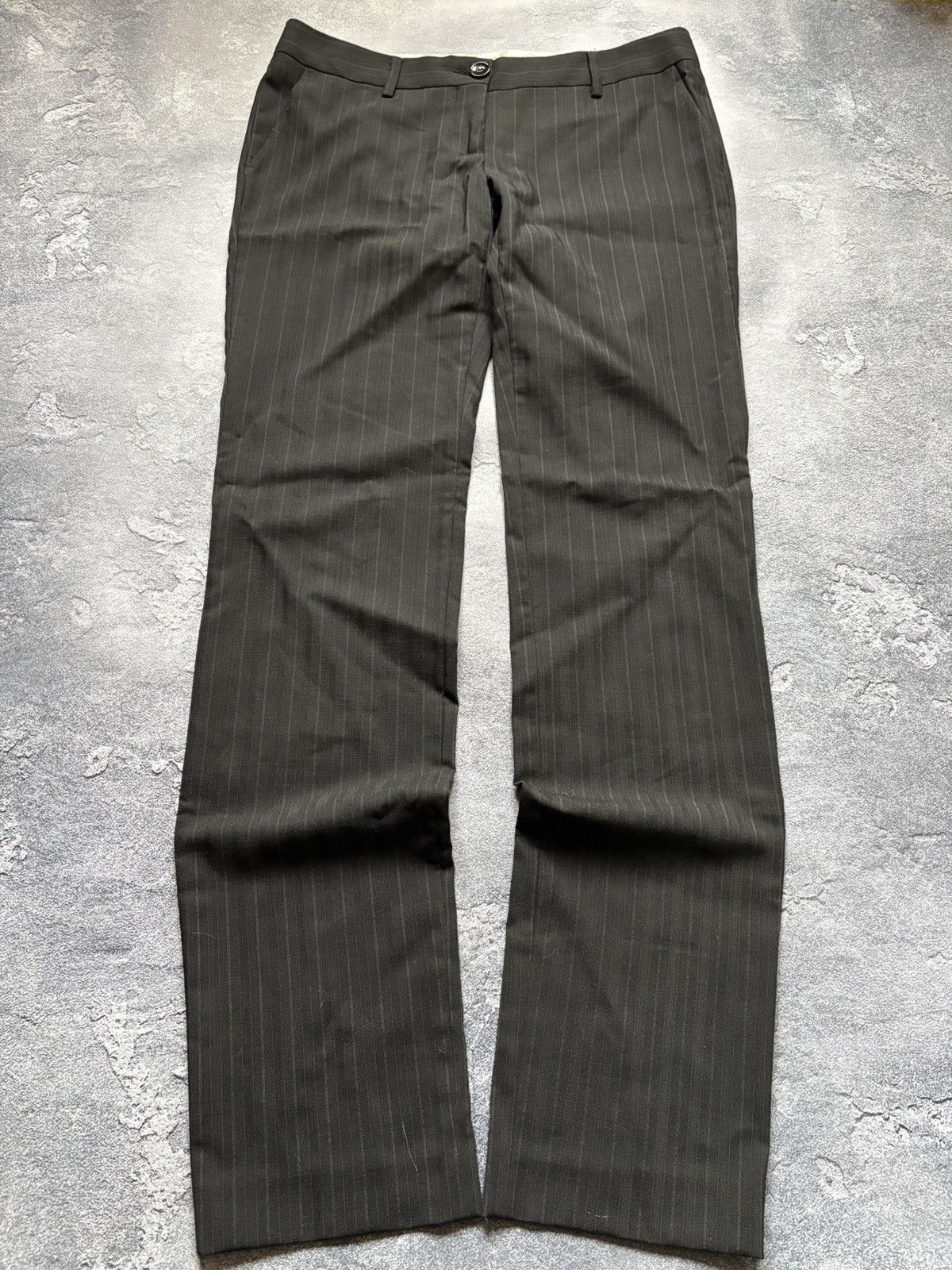 Dolce & Gabbana Vintage Dolce & Gabbana Luxury Striped Wool Trousers Pants Size 28" / US 6 / IT 42 - 2 Thumbnail