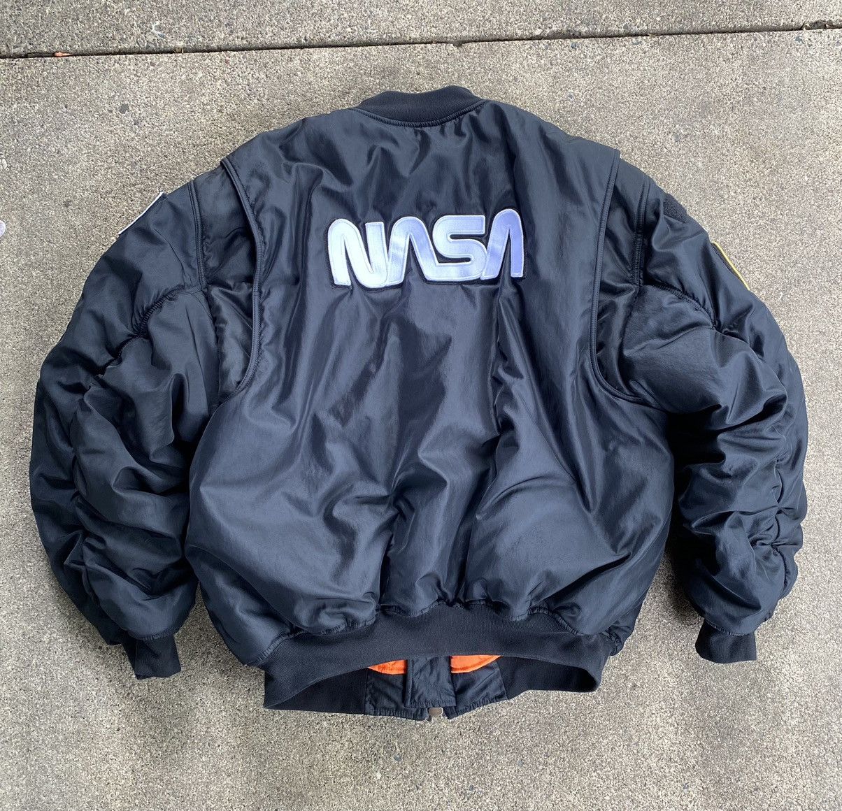 Balenciaga Multi Patch NASA Bomber Jacket (Black) Size US M / EU 48-50 / 2 - 2 Thumbnail