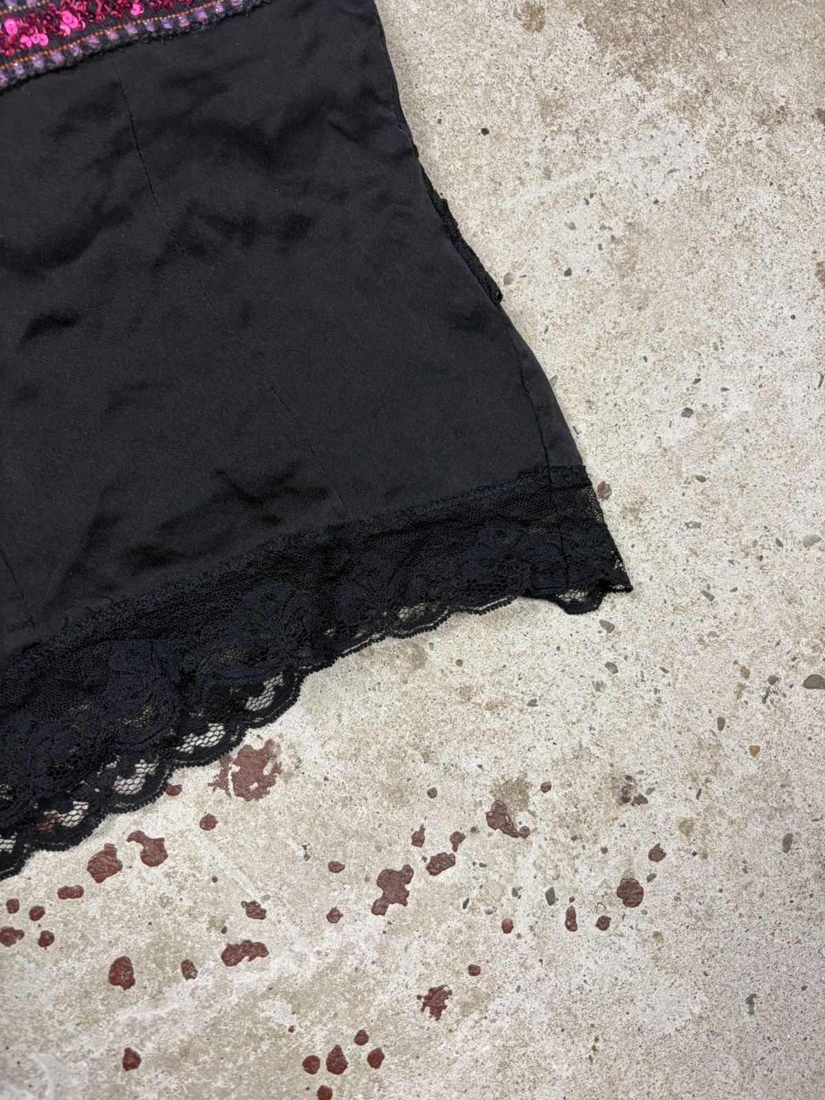 Dolce & Gabbana 2000s Dolce & Gabbana Black Silk Lace Trims Corset Top Size M / US 6-8 / IT 42-44 - 12 Thumbnail