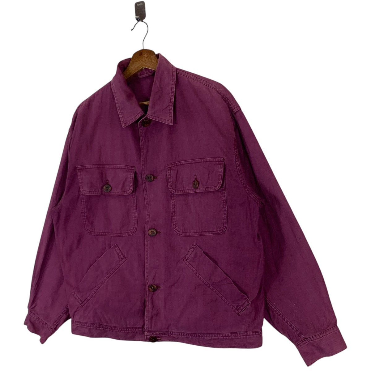 Romeo Gigli VINTAGE ROMEO GIGLI COTTON TRUCKERS JACKET Size US M / EU 48-50 / 2 - 2 Thumbnail