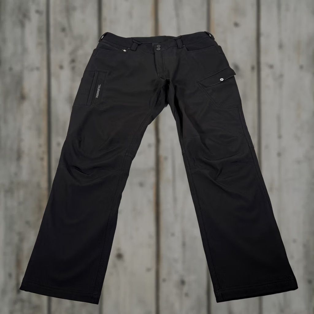 Vintage Truewerk Pants Mens 38x32 Black T3 Werkpant Cargo Fleece Lined Stretch Workwear Size US 38 / EU 54 - 1 Thumbnail