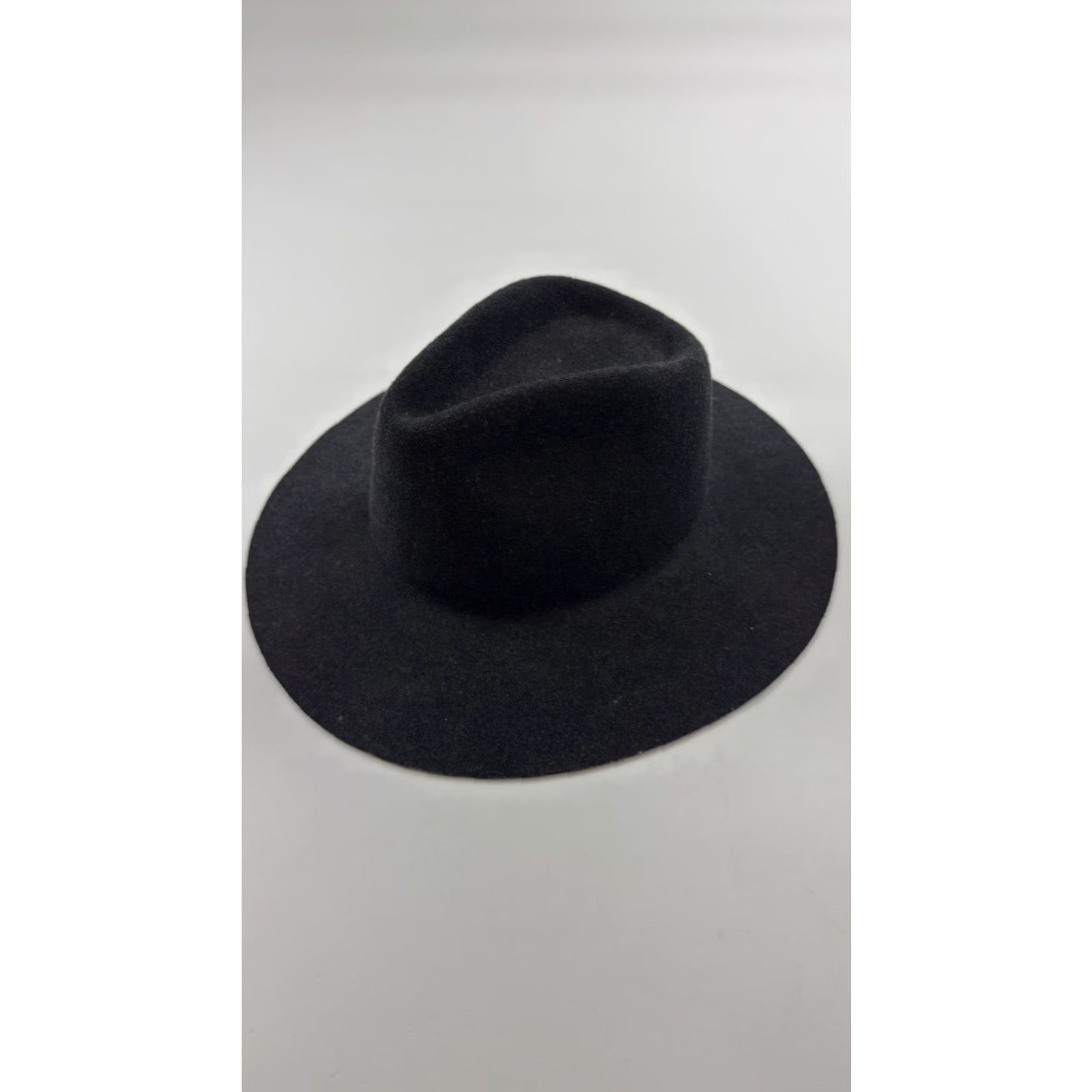 Rag & Bone VINTAGE Rag & Bone Fedora Hat Wide Brim Wool Felt Black Men's Medium Size ONE SIZE - 2 Thumbnail