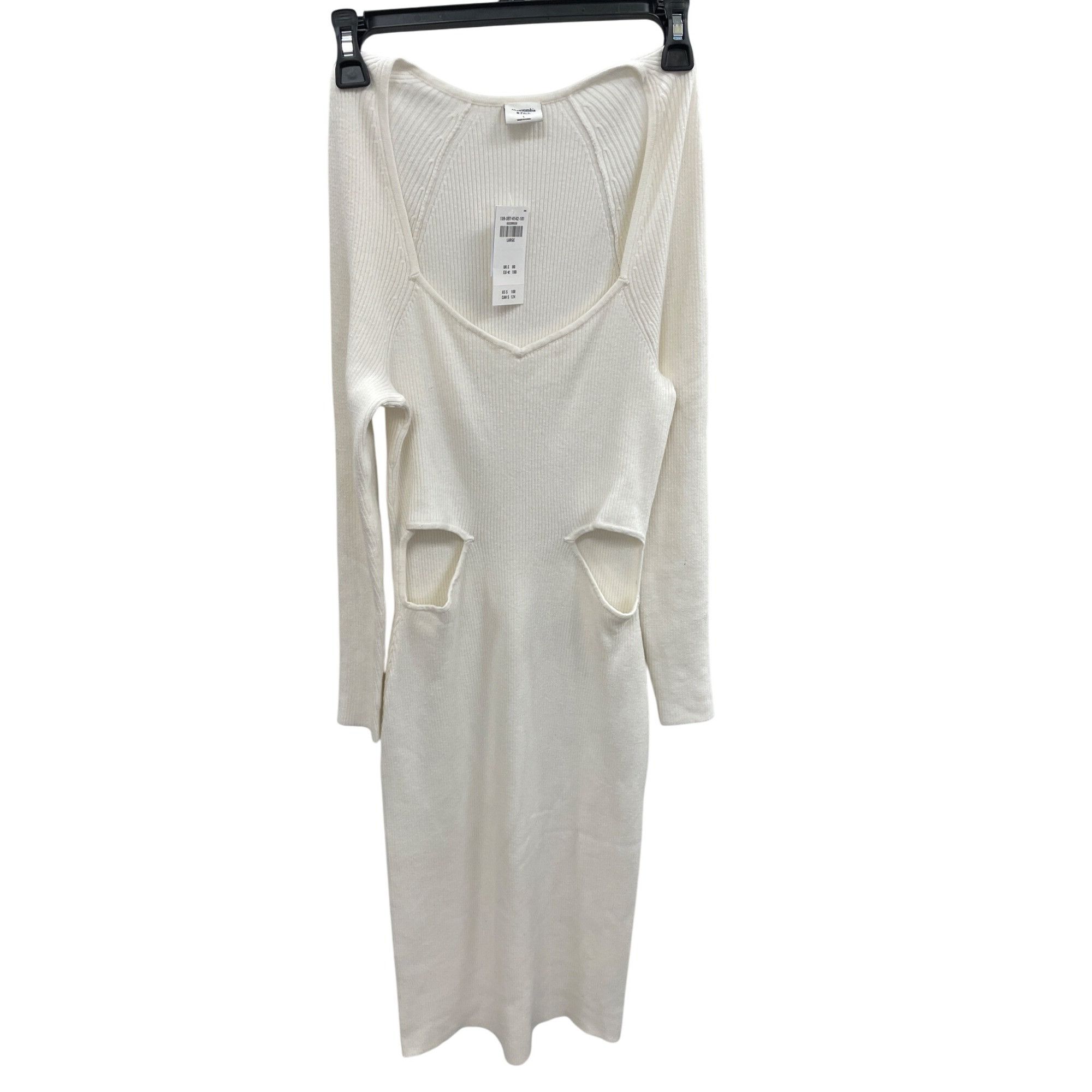 Abercrombie & Fitch Abercrombie & Fitch Long-Sleeve Ribbed Knit sweater maxi dre Size L / US 10 / IT 46 - 1 Thumbnail