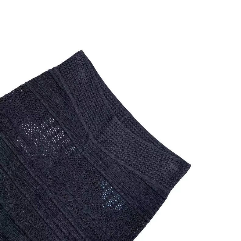 Alexander McQueen Alexander Mcqueen SizeS Hollow-out black knitted leggings Size US 27 - 3 Thumbnail