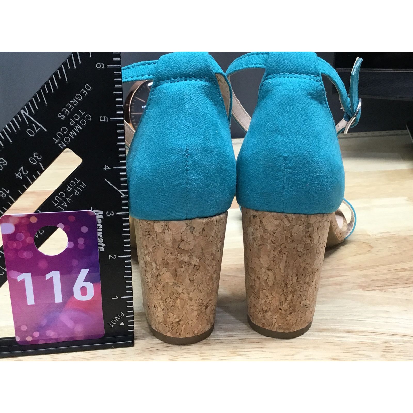 Other Bandolino Armory Dress Sandals Women's 8.5 Blue Suede Size US 8.5 / IT 38.5 - 3 Thumbnail