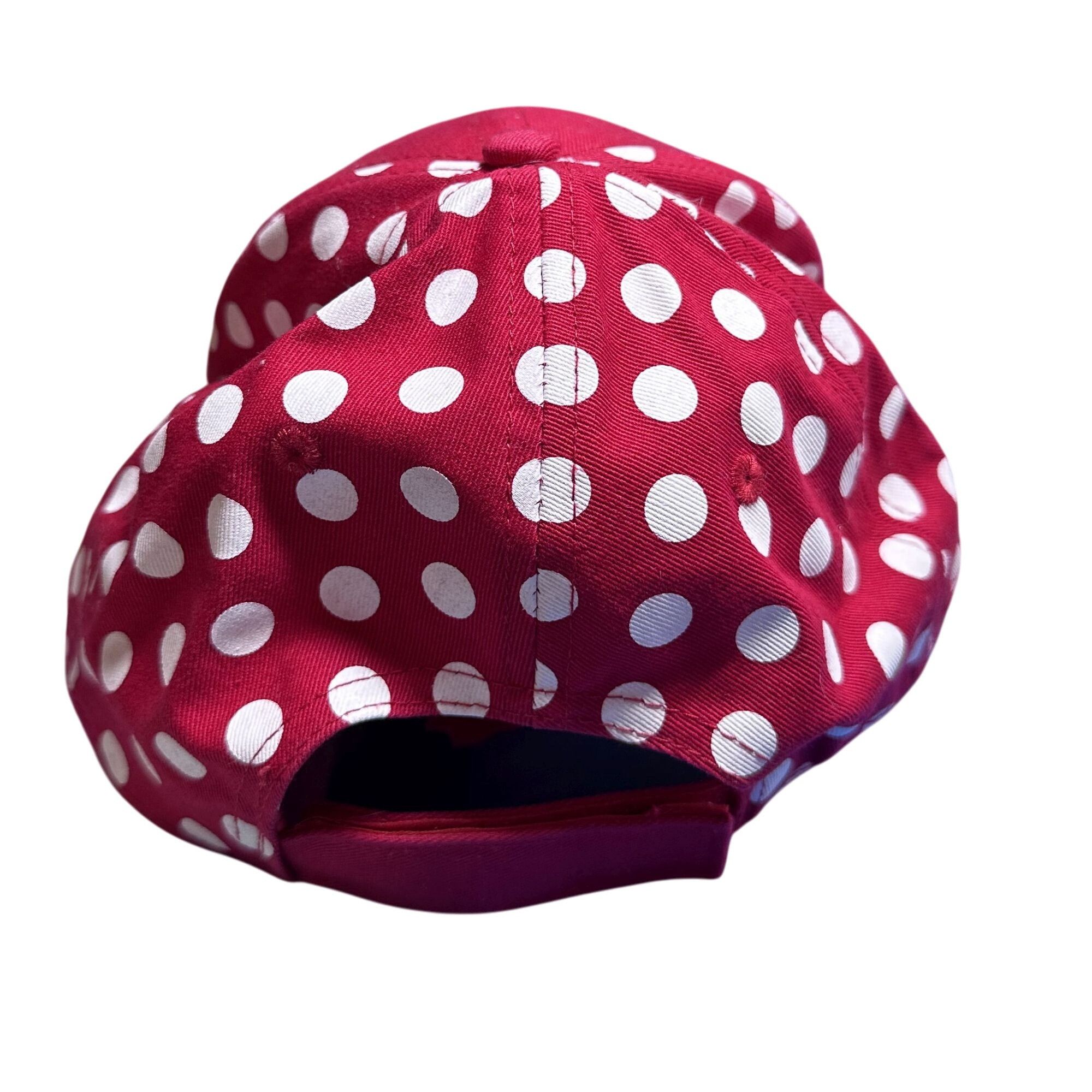 Disney Disney Minnie Mouse Polka Dot Baseball Cap Red White Adult V Size ONE SIZE - 3 Thumbnail