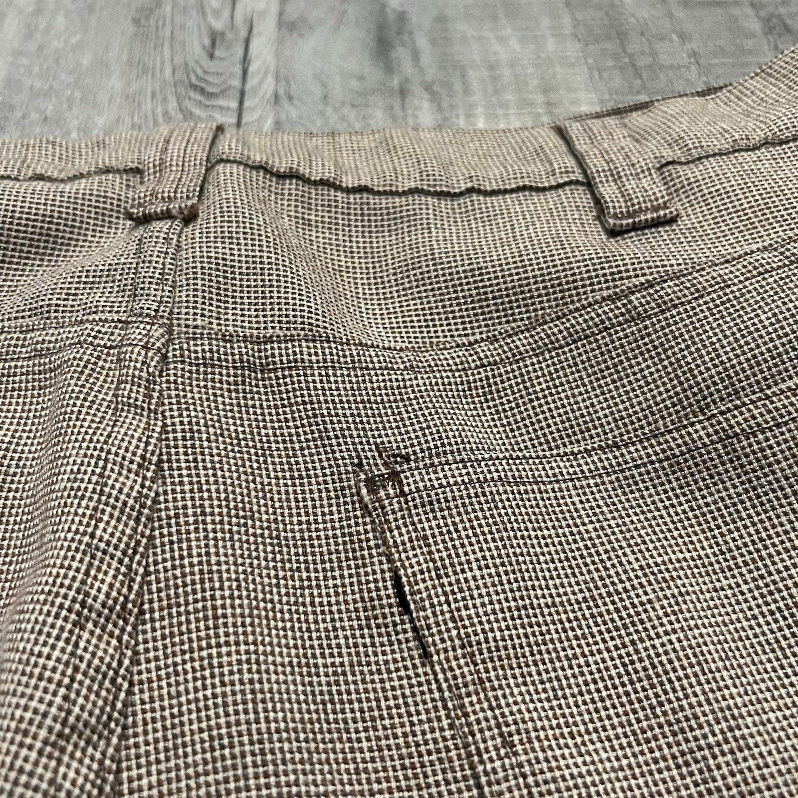 Levi's VTG Levi's Sta Prest Hopsack Hippie Bell Bottoms Disco Pants Size US 34 / EU 50 - 5 Thumbnail