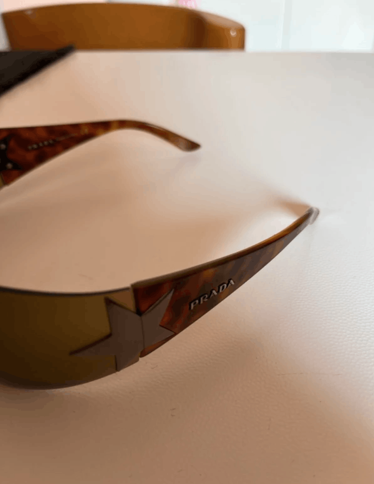 Prada PRADA Sunglasses Star Rimless Sport Flame Vintage Size ONE SIZE - 3 Thumbnail