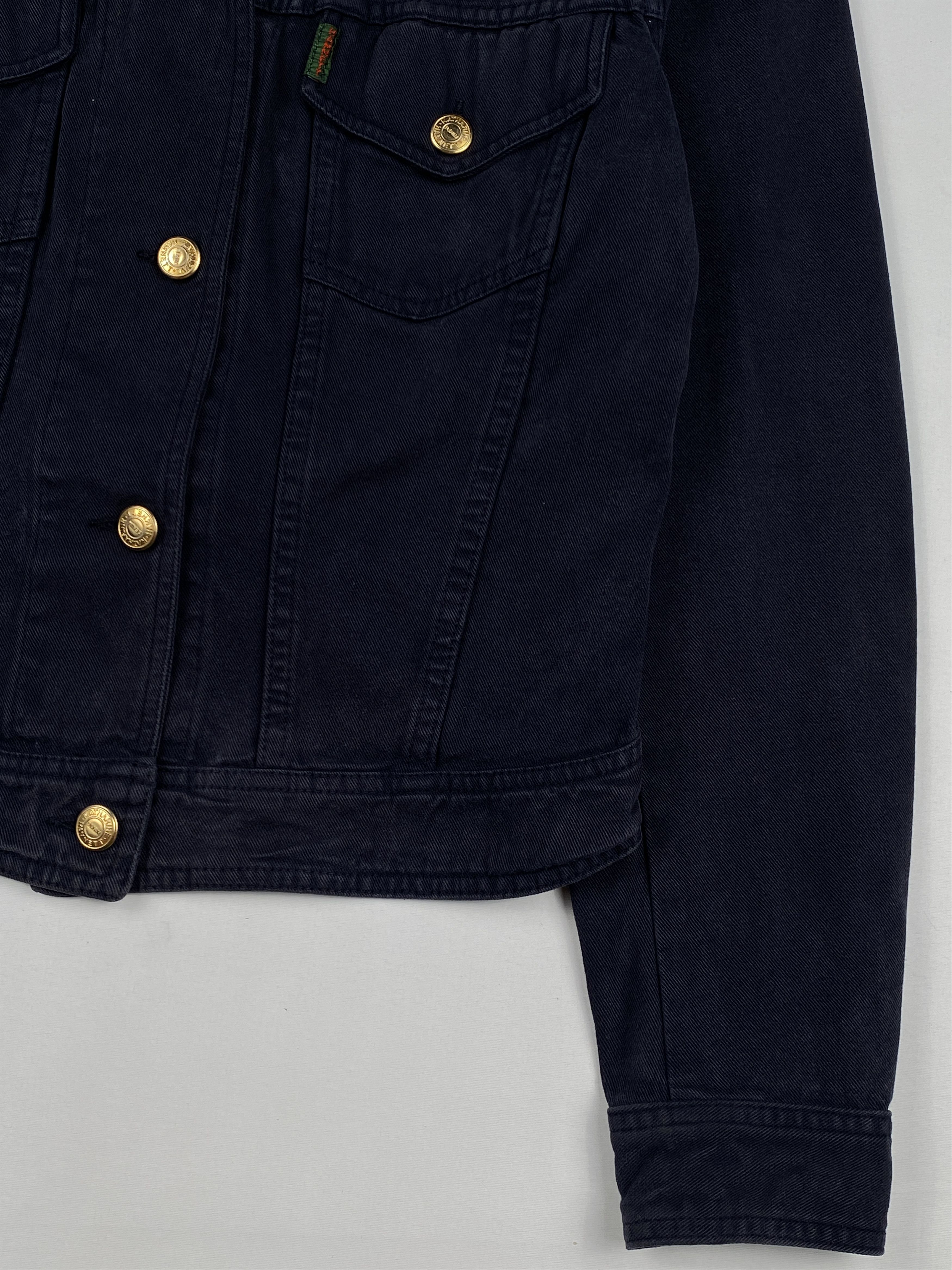 Katharine Hamnett London Gold Tone Buttons Denim Jacket Size S / US 4 / IT 40 - 8 Thumbnail