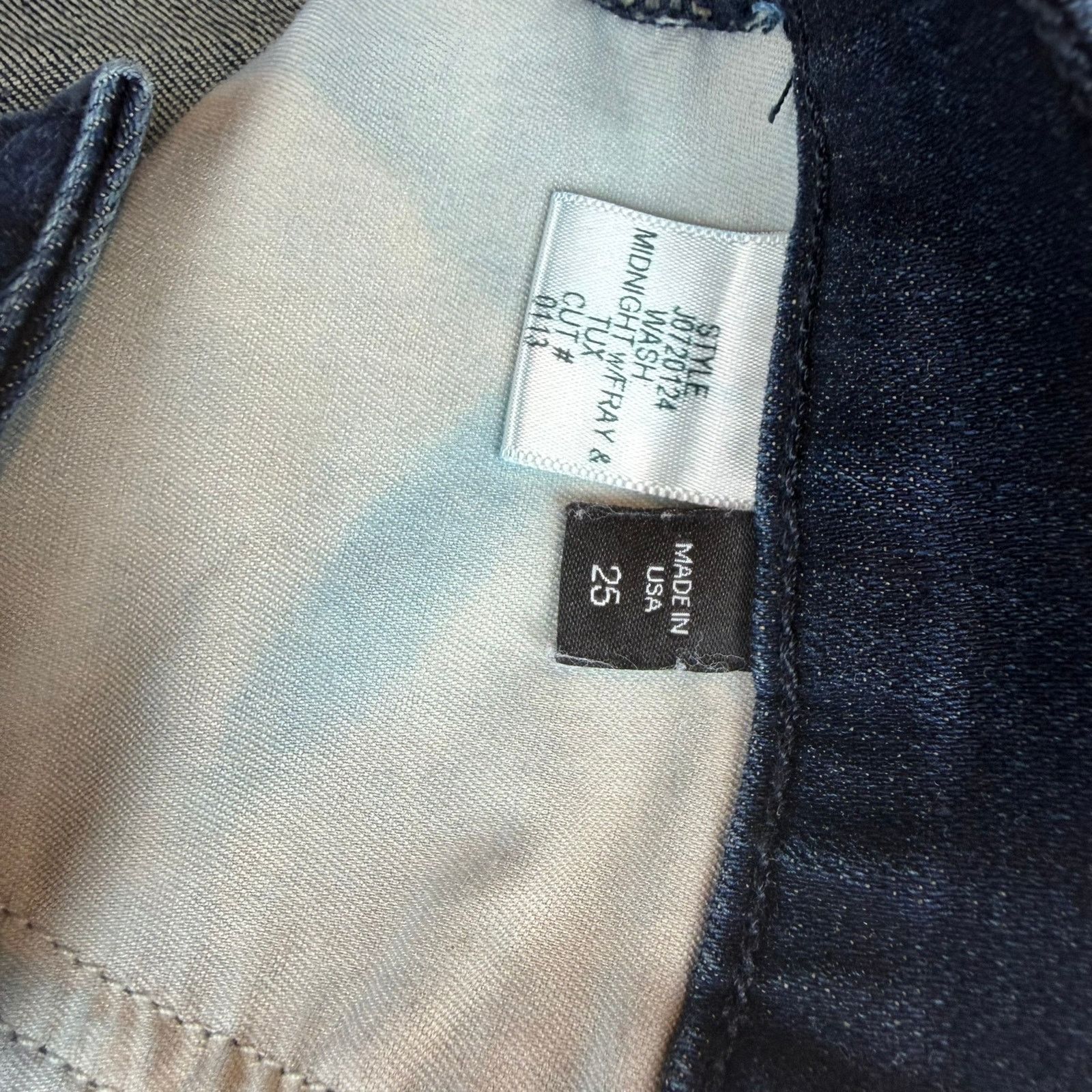 Veronica Beard Veronica Beard Debbie Jeans Size 25 Midnight Tux w/ Fray Size 25" / US 0 / IT 36 - 4 Thumbnail
