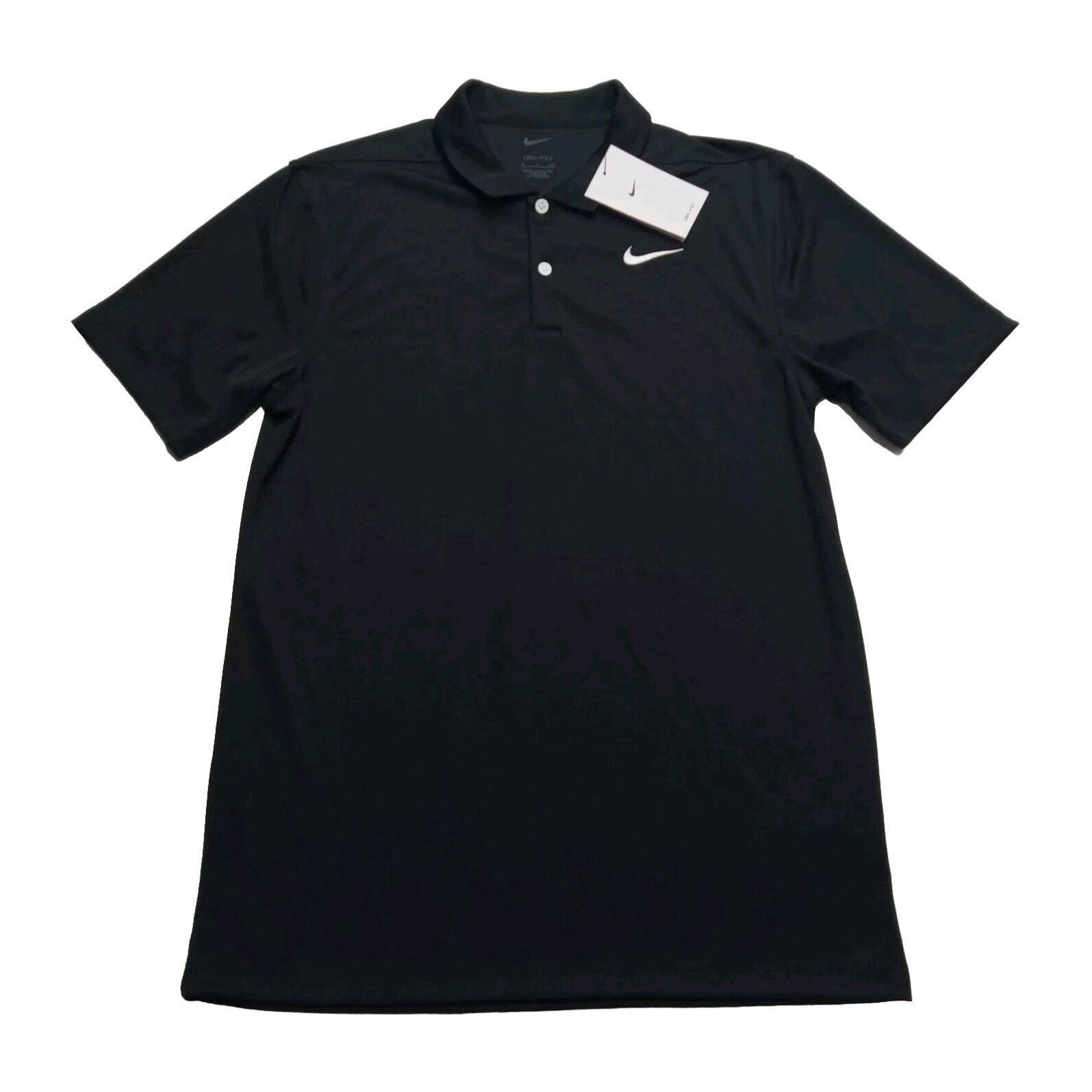 Nike Nike Dri-Fit Polo Shirt Men's S Small Black 2-Button Golf Size US S / EU 44-46 / 1 - 1 Thumbnail