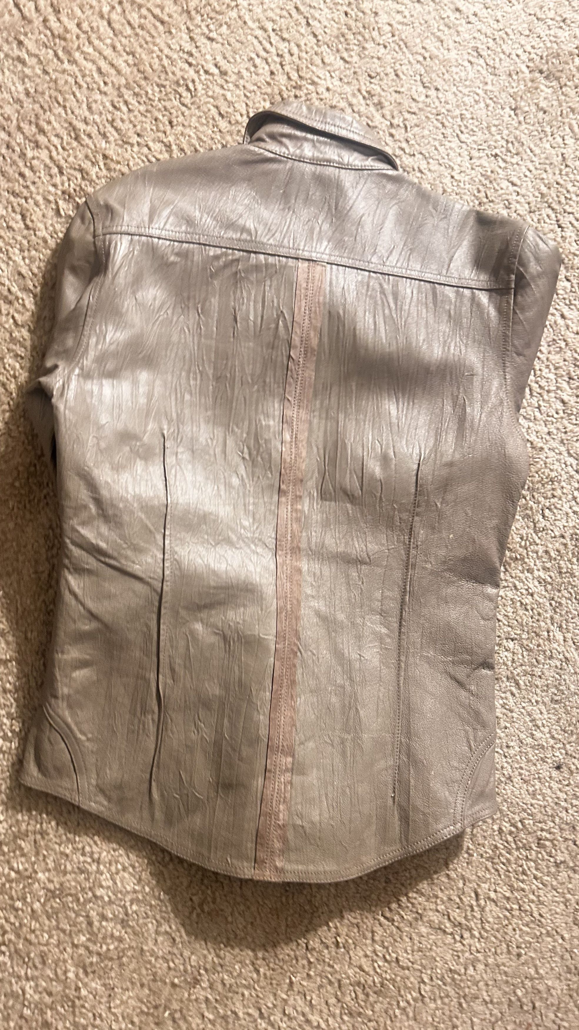 Tornado Mart Tornado Mart Hook Closure Leather Shirt Jacket Size US M / EU 48-50 / 2 - 4 Thumbnail