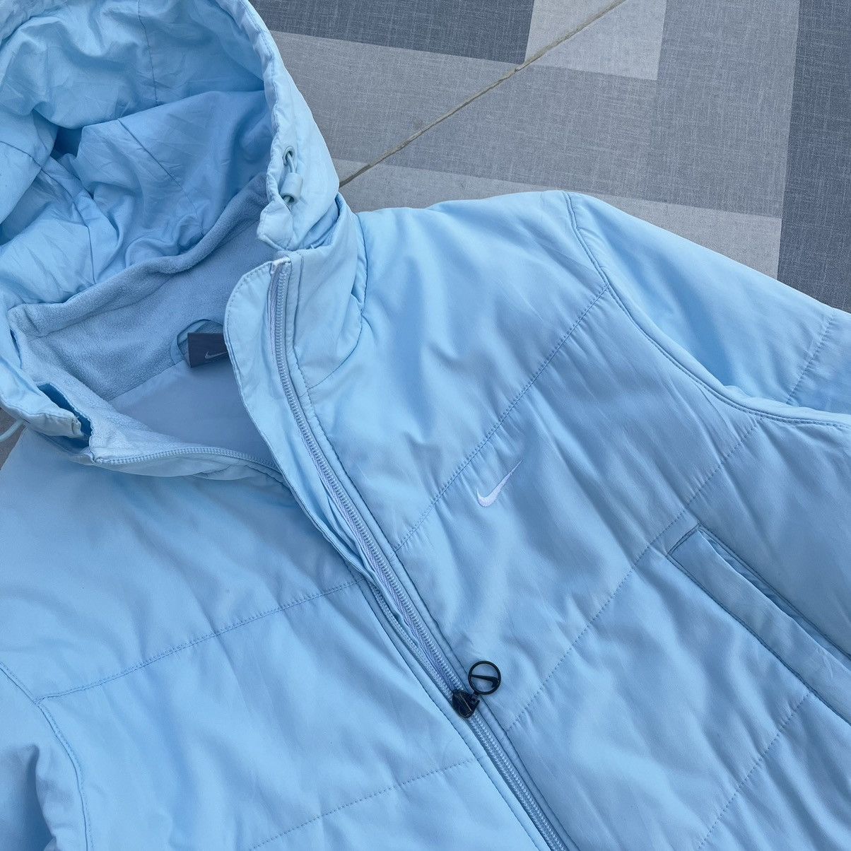 Nike × Vintage Vintage Nike Puffer Crop Puffer Jacket Size M / US 6-8 / IT 42-44 - 4 Thumbnail