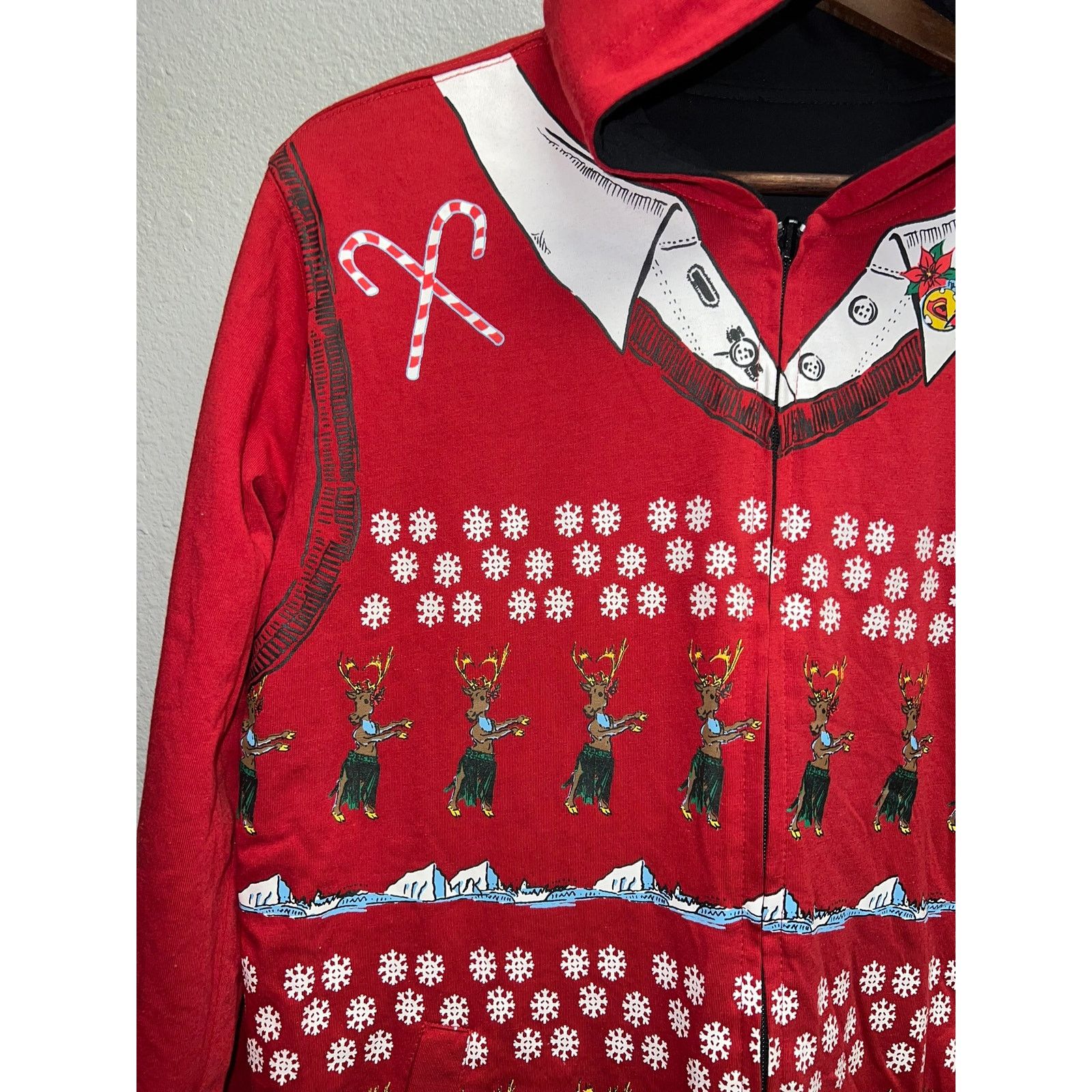 Vintage Vintage Quiksilver Reversible Hoodie Torqued Christmas NWT M Size US M / EU 48-50 / 2 - 7 Thumbnail