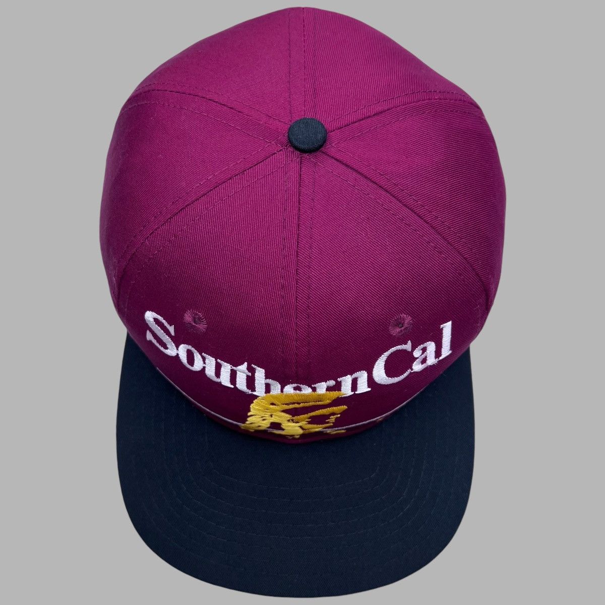 NCAA × Twins Enterprise Inc. × Vintage 90s NCAA USC Trojans Split Bar Twins Enterprise Snapback Size ONE SIZE - 5 Thumbnail