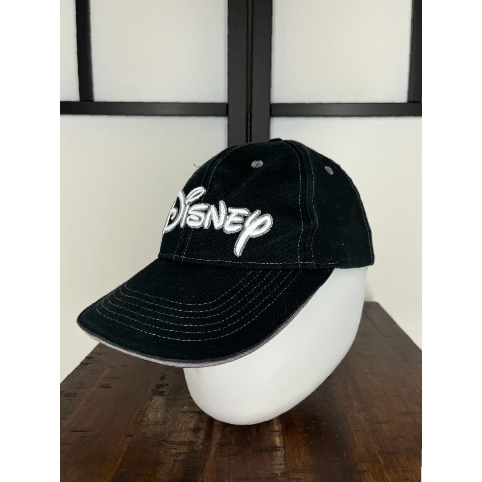 Disney Disney Hat Cap Strap Back One Size Black Adult Embroidered Logo 100% Cotton Baseball Cap Unisex Size ONE SIZE - 4 Thumbnail