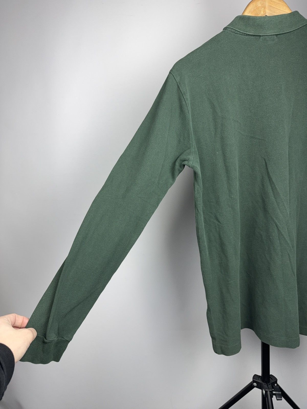 Polo Ralph Lauren 90s Vintage Polo Ralph Lauren Green Long Sleeve Polo Shirt Size US M / EU 48-50 / 2 - 13 Thumbnail