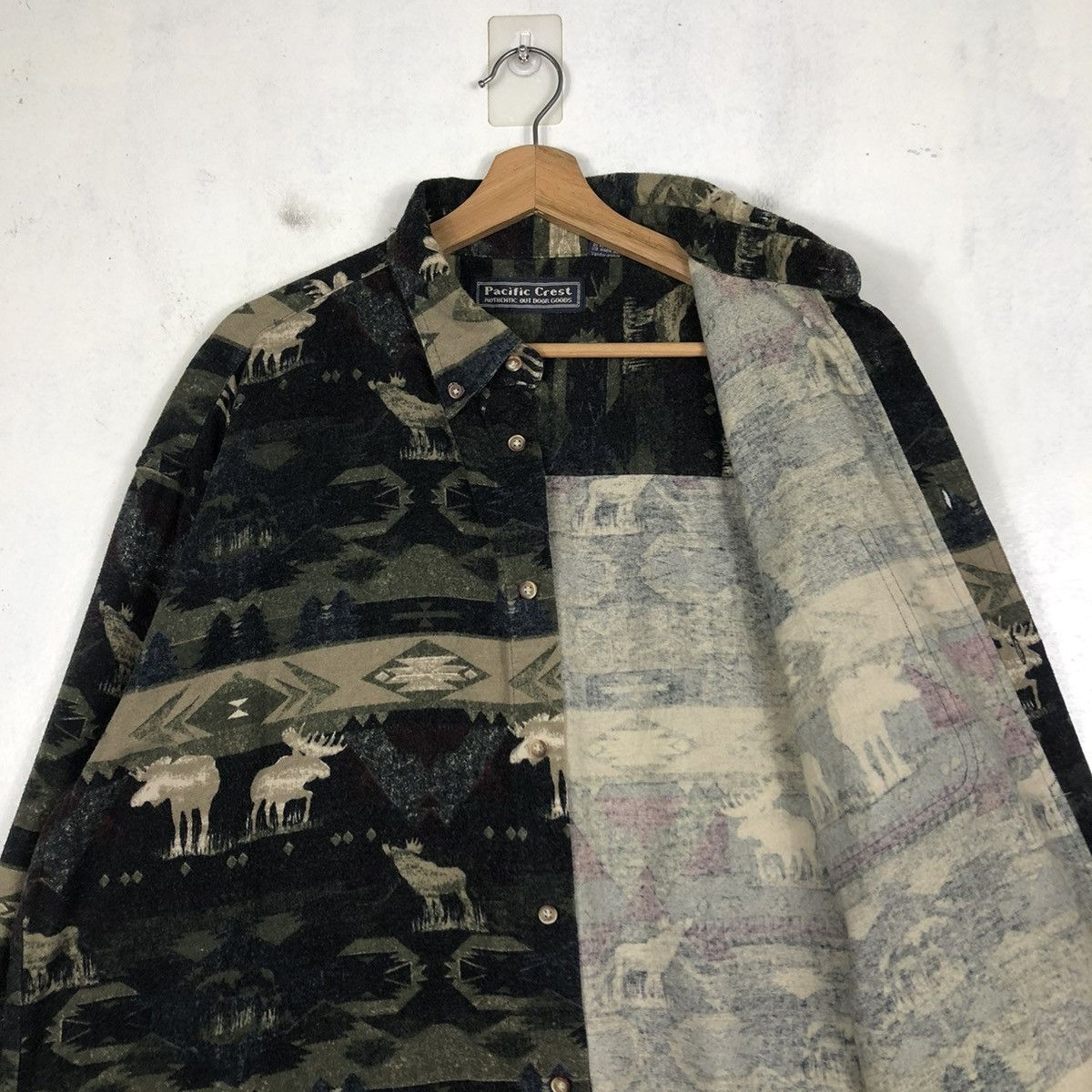 Japanese Brand × Vintage 📌VINTAGE CAMOUFLAGE SHIRT JACKET INDIGO PACIFIC CREST Size US XL / EU 56 / 4 - 13 Thumbnail