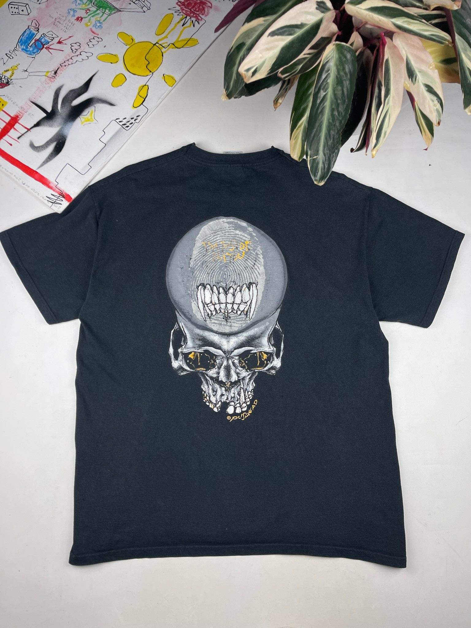 Band Tees Vintage Metallica Pushead Band Rock Tee skull distressed Size US XL / EU 56 / 4 - 5 Thumbnail