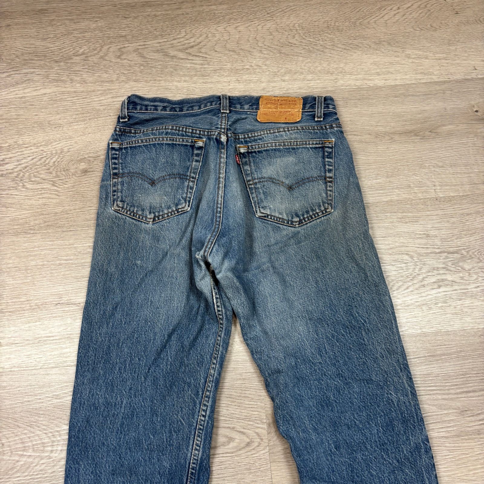 Levi's × Vintage VTG 80s Levi's 501 Straight Leg Jeans Made in USA 30x30 Size US 30 / EU 46 - 2 Thumbnail