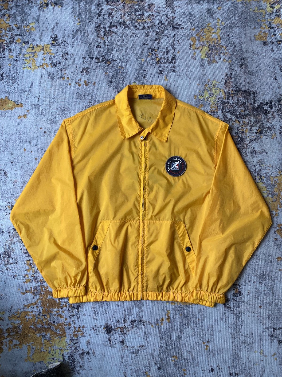 Vintage Vintage 90’s Karl Kani Big Logo Back Hit Windbreaker Jacket Size US XL / EU 56 / 4 - 5 Thumbnail
