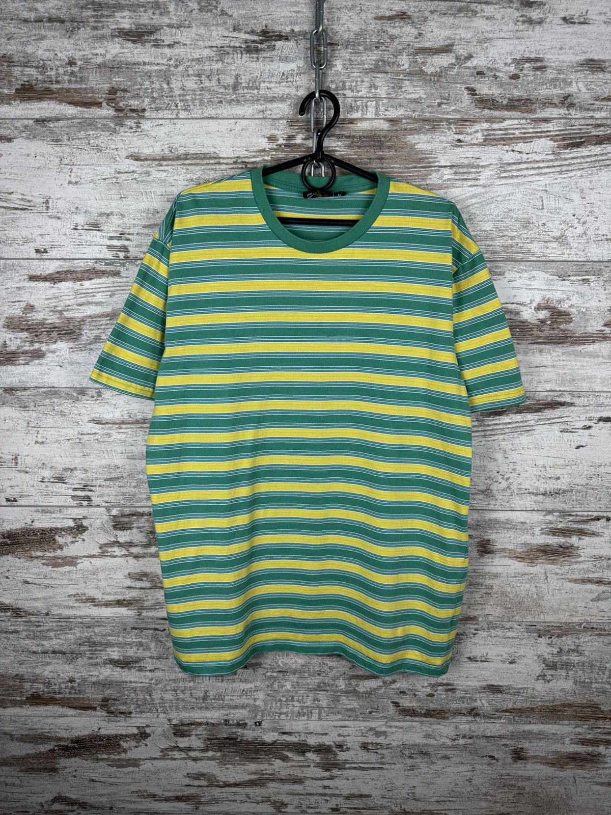 Percival Mens Vintage Percival T-shirt striped tee luxury Size US XL / EU 56 / 4 - 2 Thumbnail