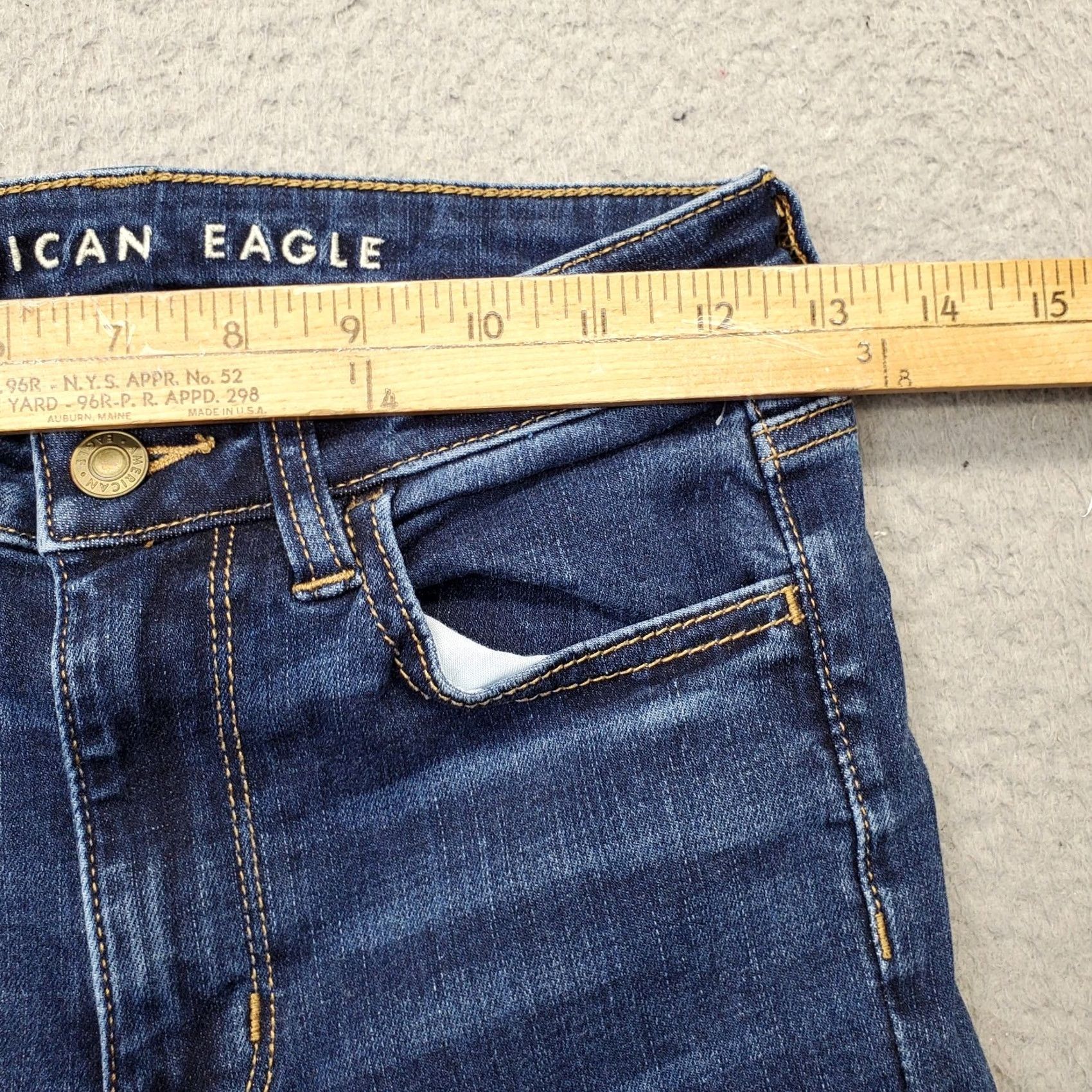 American Eagle Outfitters American Eagle Outfitters Jeans Womens 2S Blue Denim Whiskered High Waist Streetwear Grunge Jeans 2S Womens Blue Denim Streetwear Grunge XS? Size 26" / US 2 / IT 38 - 6 Thumbnail