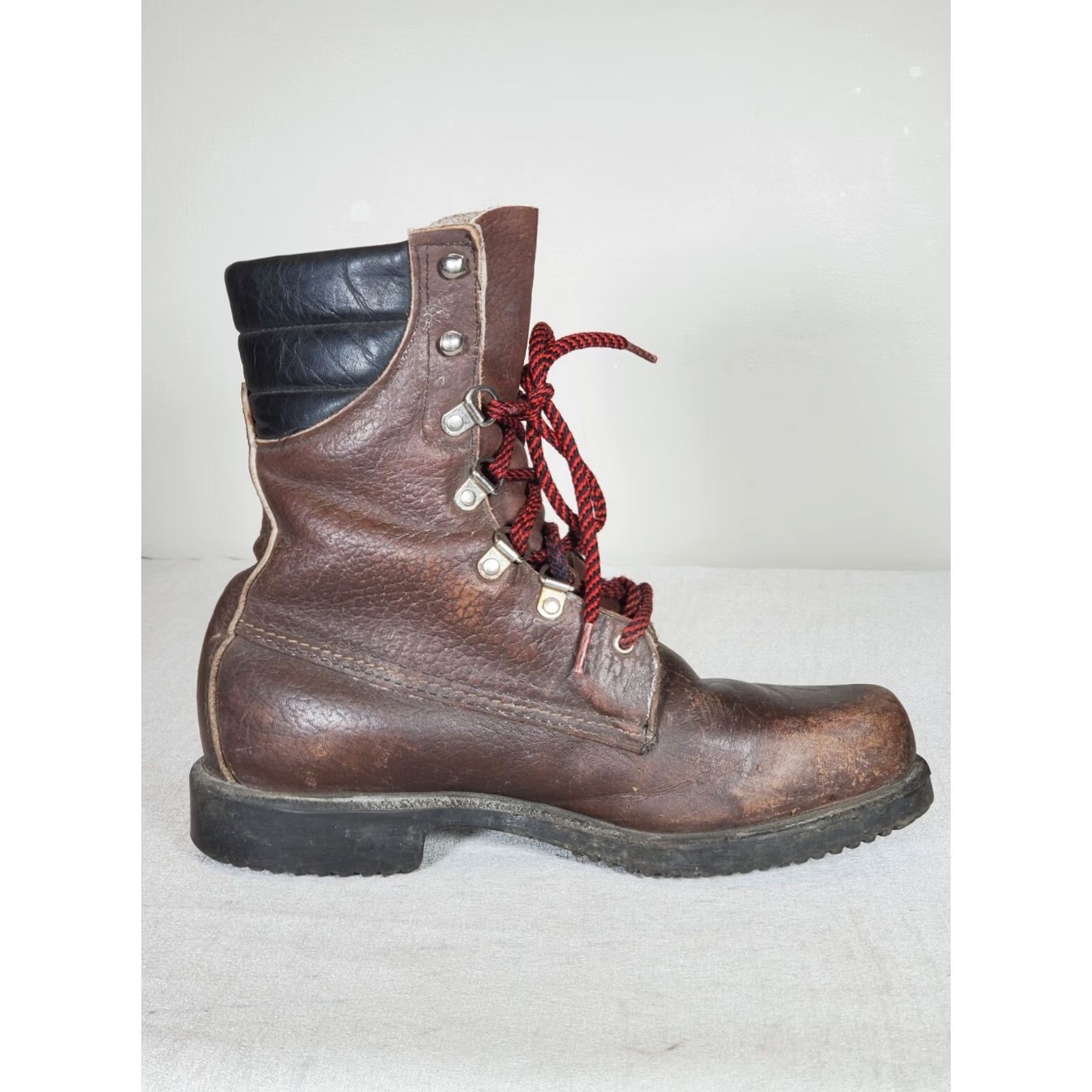 Vintage VINTAGE Red Wing Shoes Irish Setter 859 Upland Boot Men's US 8 D Brown Insulated Work Leather USA Hunting Sports Classic 80s Mens Size US 8 / EU 41 - 4 Thumbnail