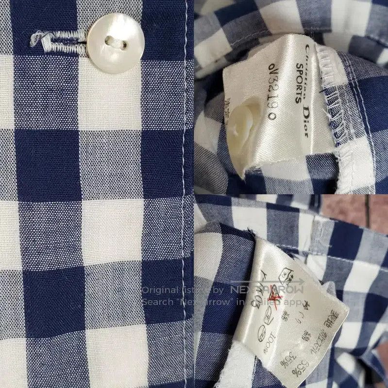Dior Dior Summer Blue Check Cotton T. Size M / US 6-8 / IT 42-44 - 7 Thumbnail