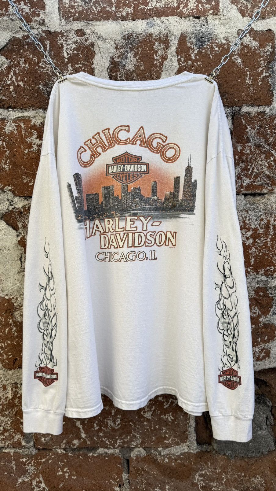 Harley Davidson Harley Davidson long sleeve flame Size US XL / EU 56 / 4 - 4 Thumbnail