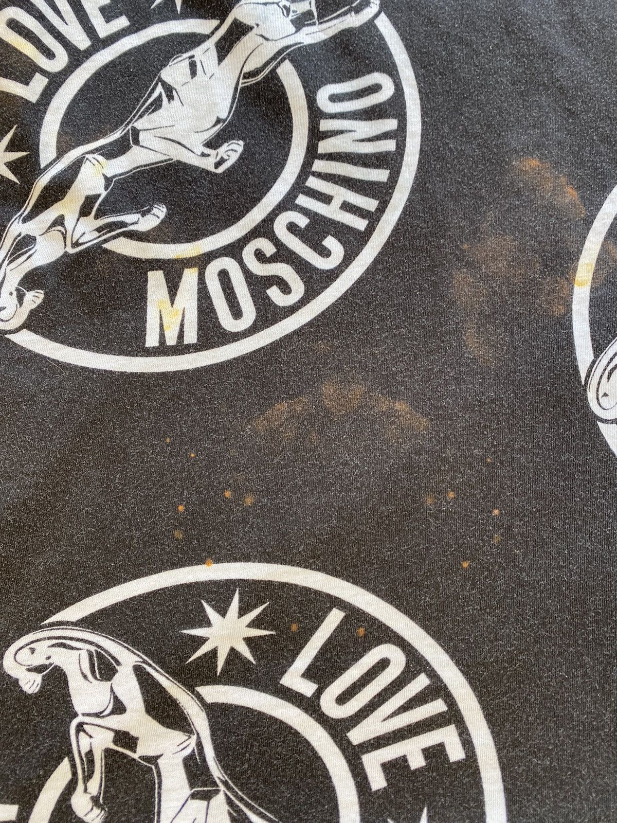Designer × Moschino Rare Love Moschino Panther Multi logo Black T shirt Size US L / EU 52-54 / 3 - 14 Thumbnail