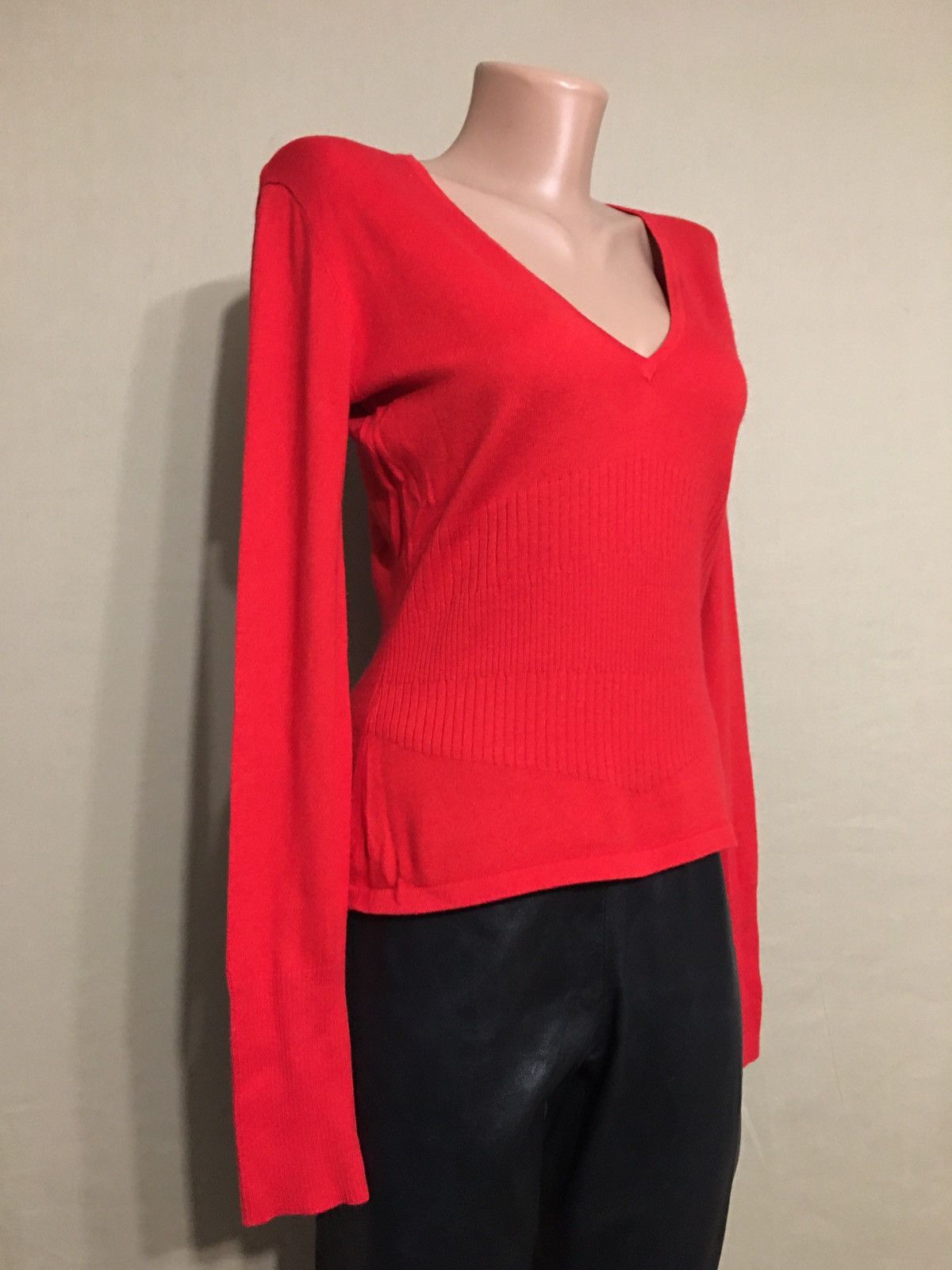 Thierry Mugler Thierry Mugler Couture Red Jumper Sweater Size S Size S / US 4 / IT 40 - 2 Thumbnail