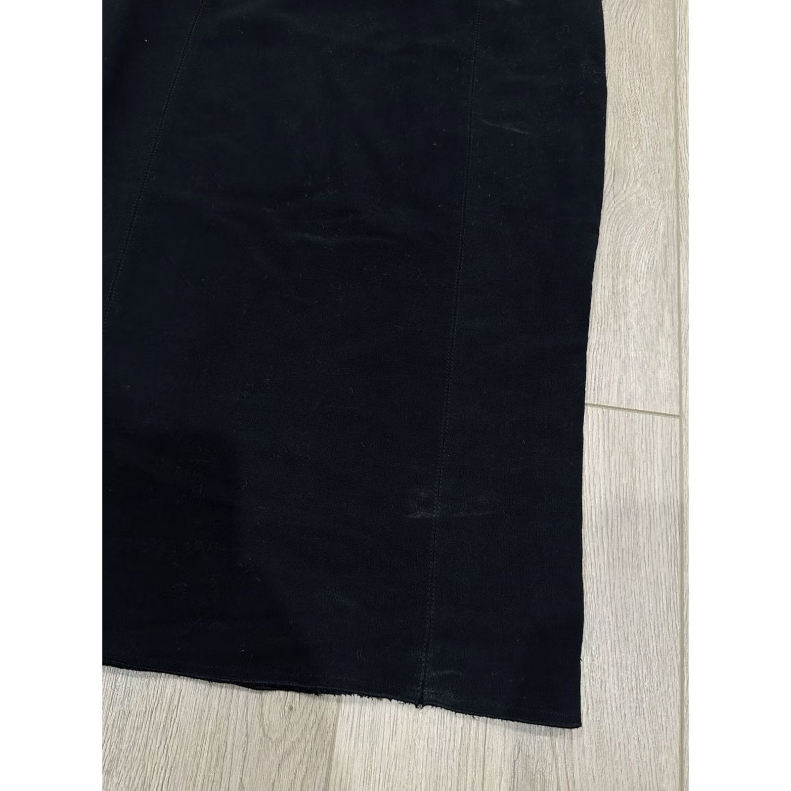 Lanvin Lanvin Sheath Dress Black Wool Blend Knit Crew Neck Zip Knee Length 36 Women Vintage No Size XS / US 0-2 / IT 36-38 - 3 Thumbnail