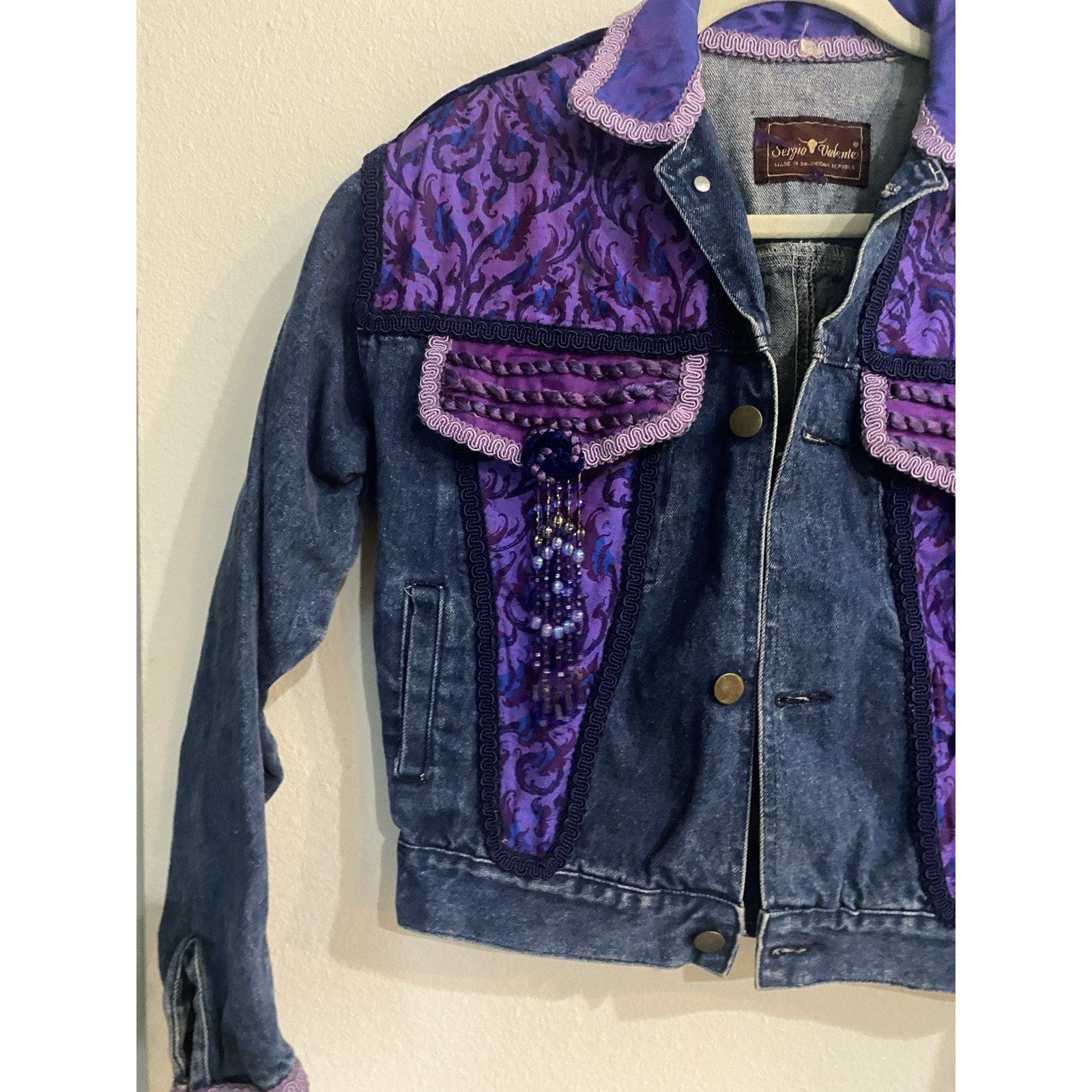 Other Sergio Valente Denim Button Jacket Womens Size Medium Y2K Size M / US 6-8 / IT 42-44 - 7 Thumbnail