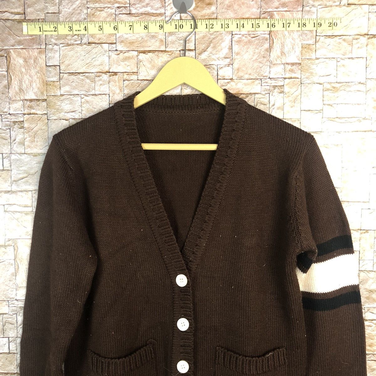 Homespun Knitwear × Japanese Brand Japanese Brand Brown Cardigan Knitwear #A765 Size US M / EU 48-50 / 2 - 2 Thumbnail