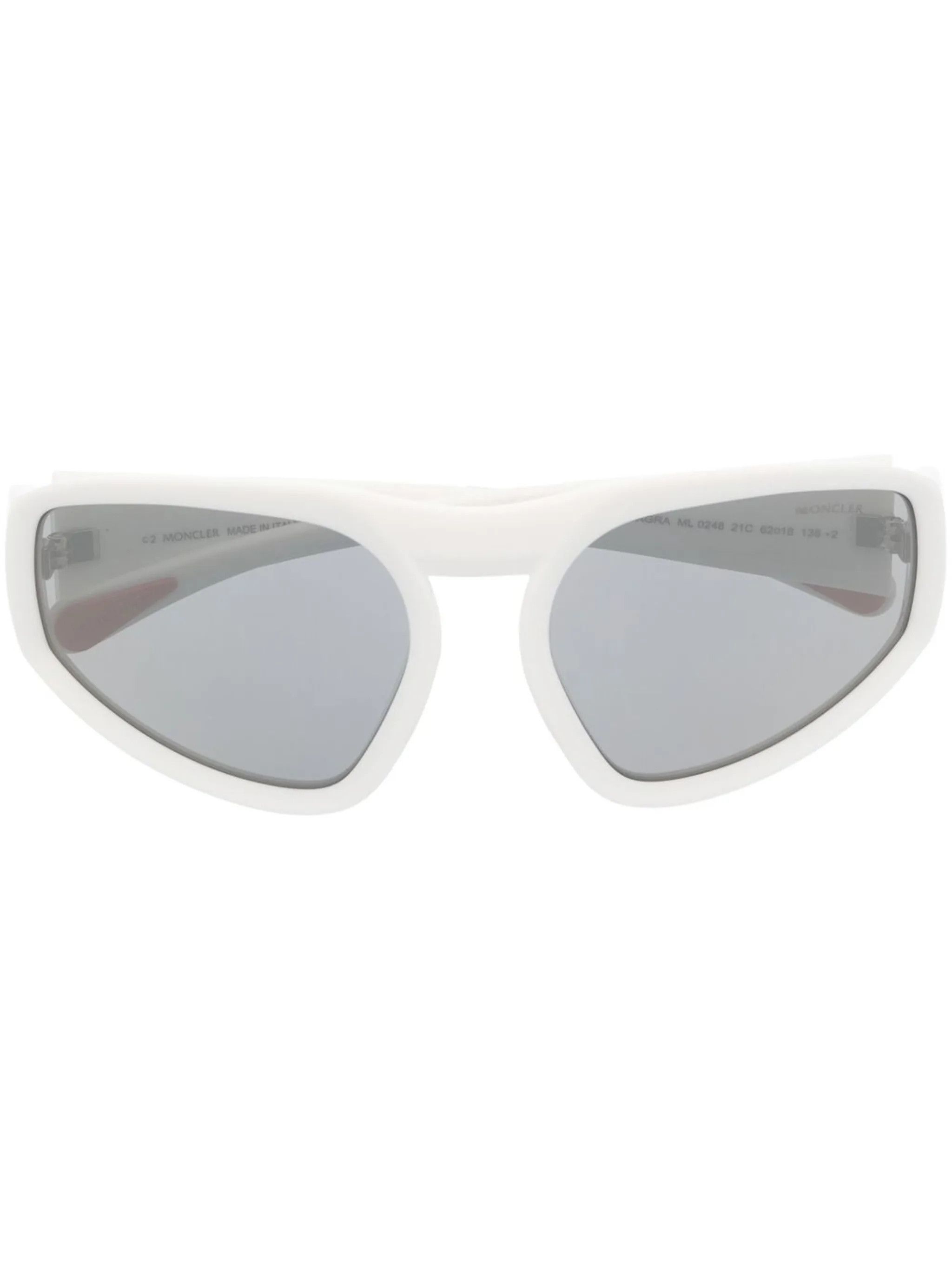 Moncler o1y0225 Size : OS / 62 mm Sunglasses in White/Grey Size ONE SIZE - 1 Thumbnail